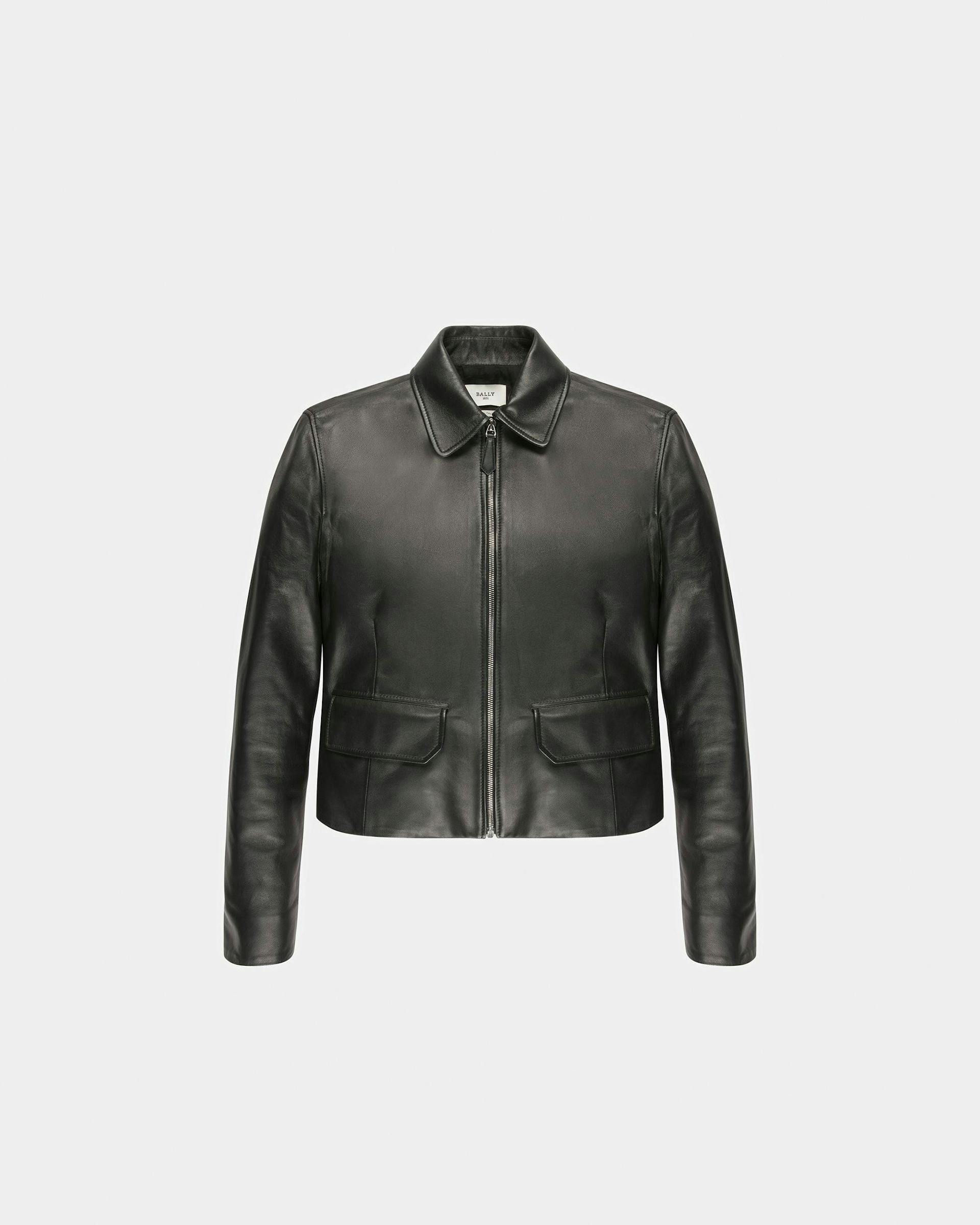 Leather Jacket In Black - Women's - Bally - 01