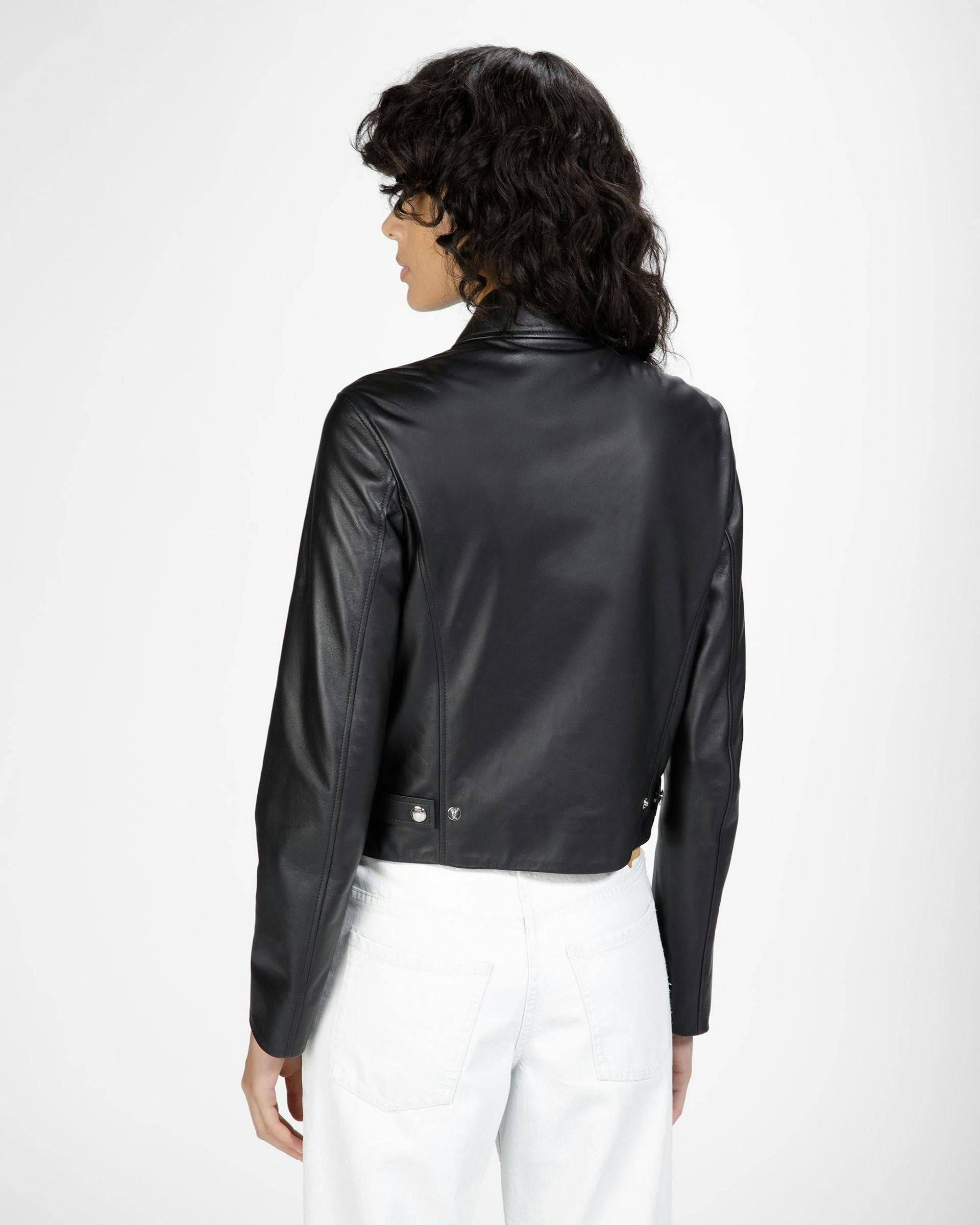 Leather Jacket In Black - Women's - Bally - 04