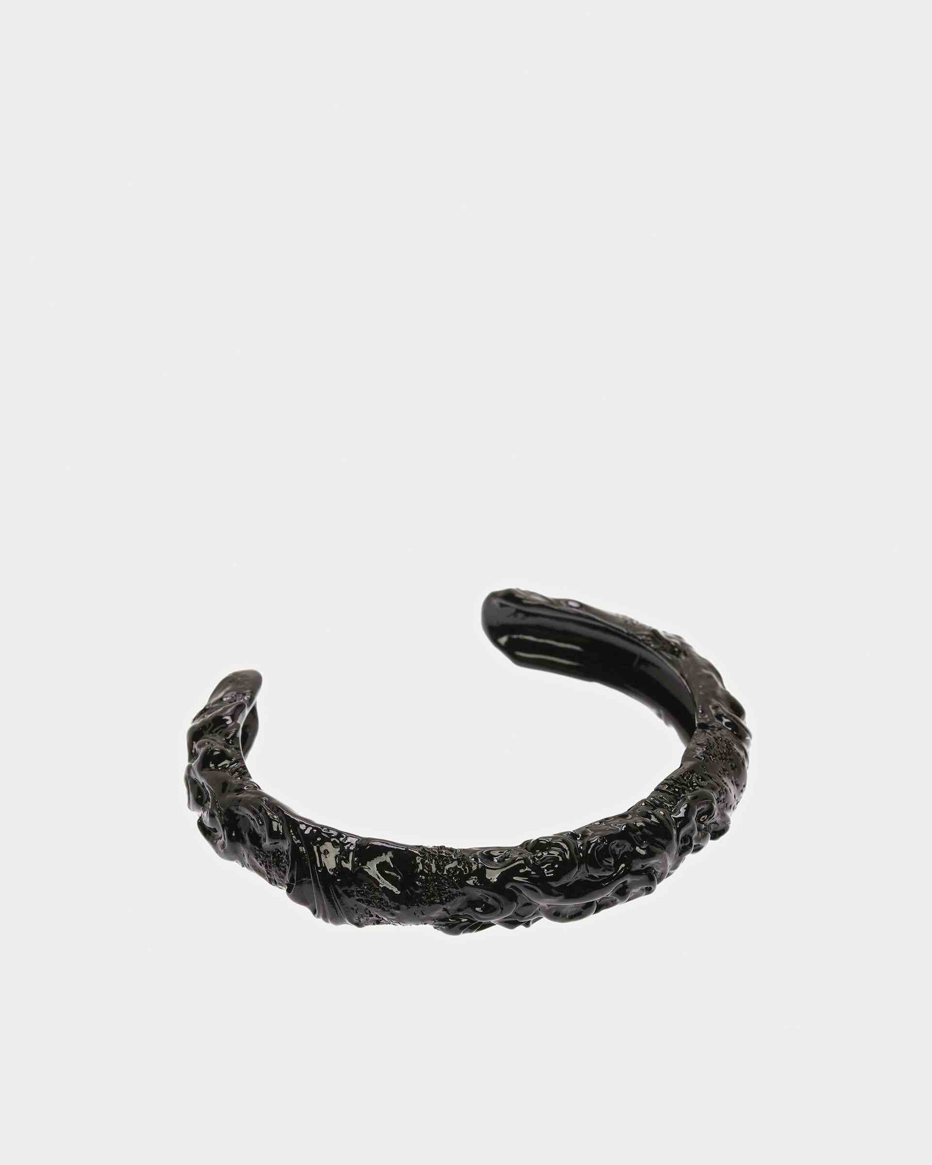 Bracelet Manchette Effet Sculptural En Noir - Femme - Bally