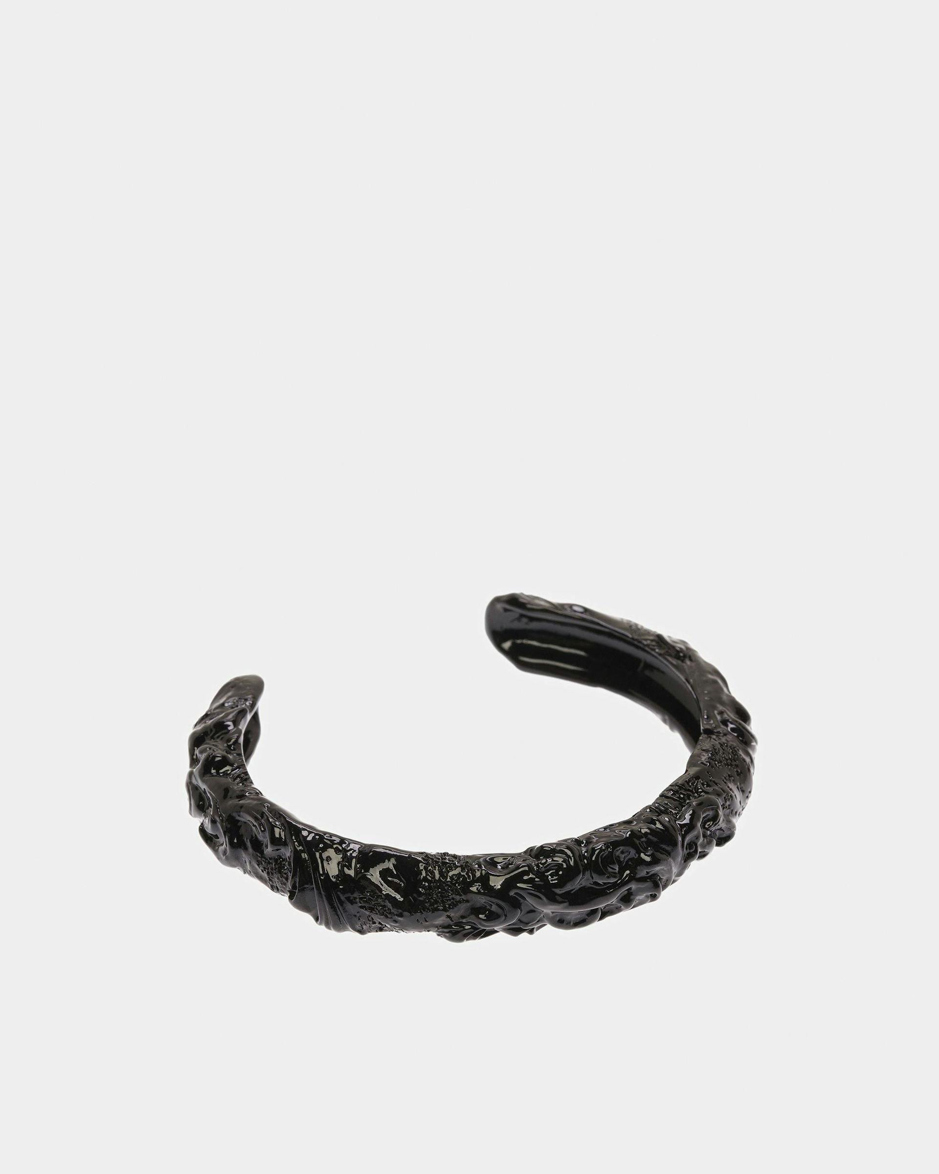 Bracelet Manchette Effet Sculptural En Noir - Femme - Bally - 01