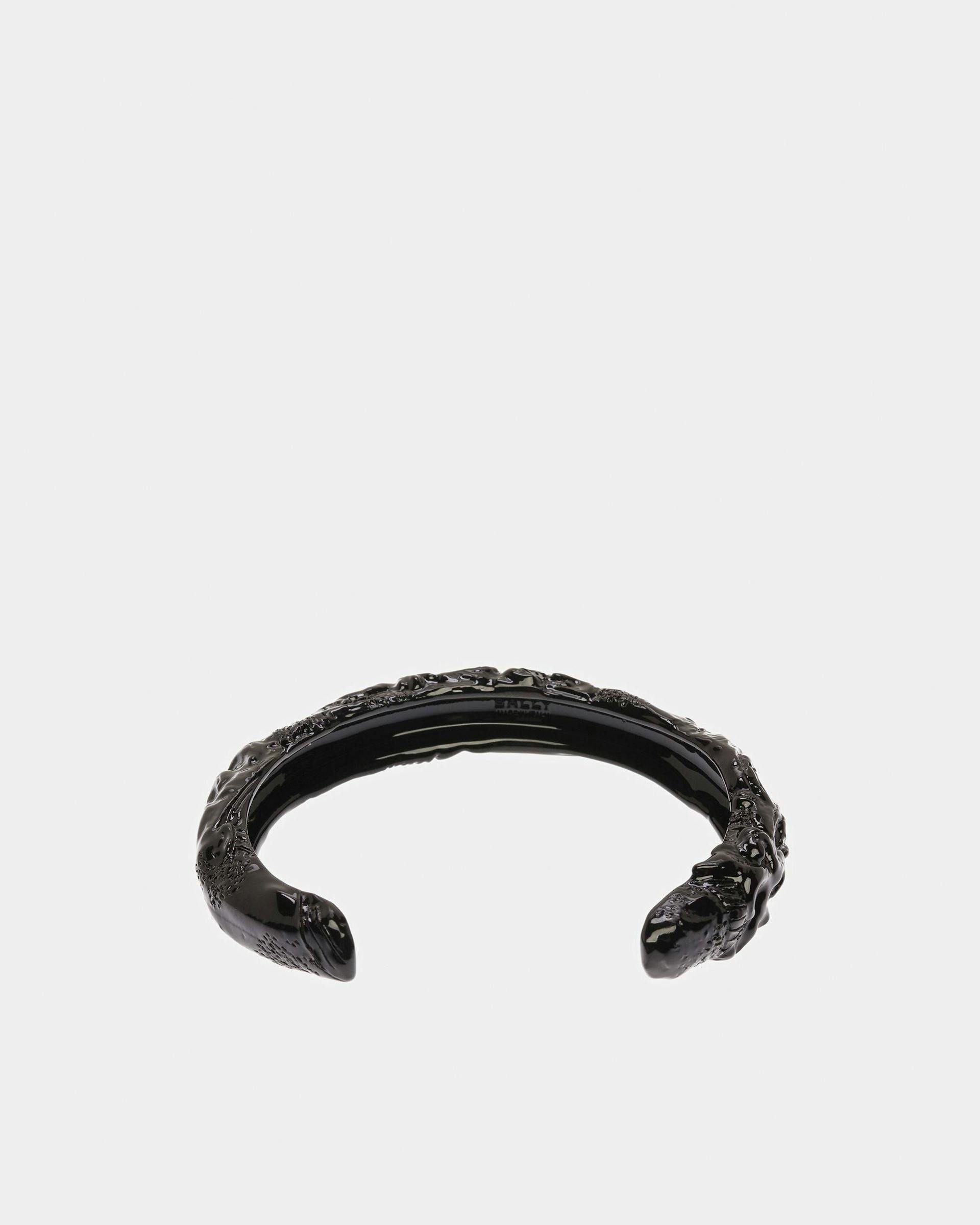 Bracelet Manchette Effet Sculptural En Noir - Femme - Bally - 03
