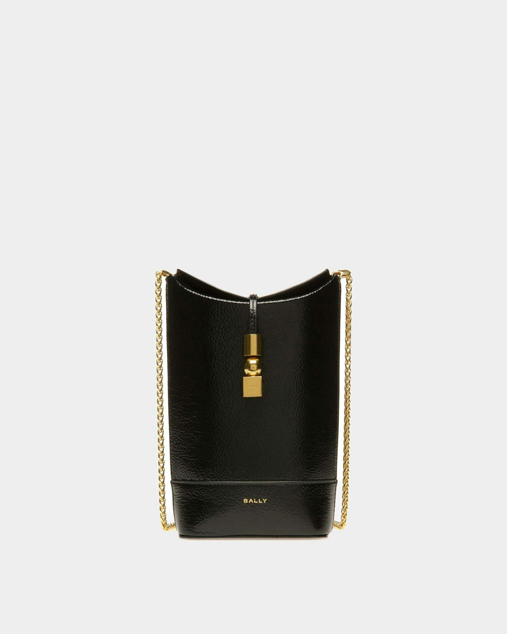 Block Minibag In Black Leather - Women's - Bally - 01