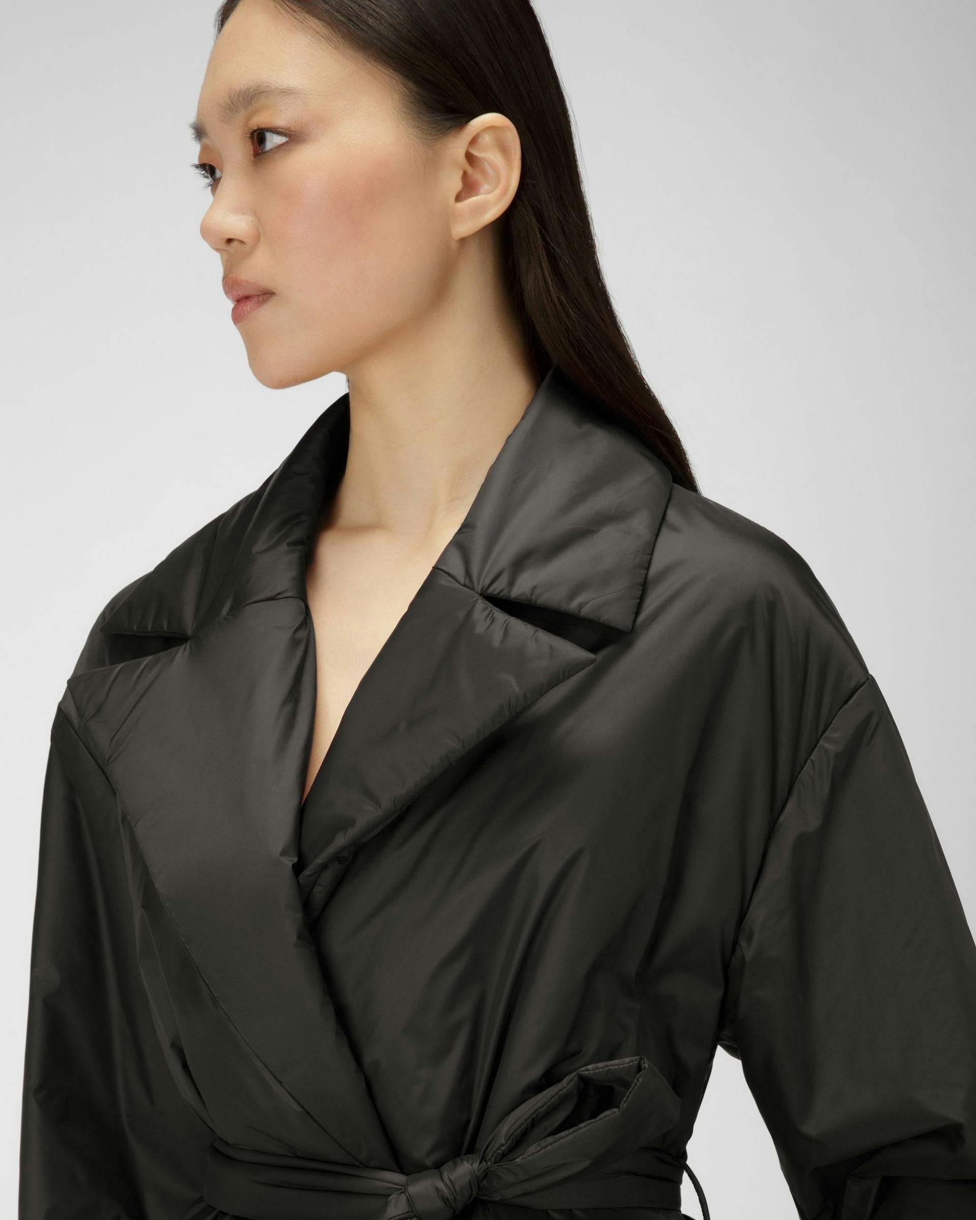 Nylon Coat In Black - Women's - Bally - 02