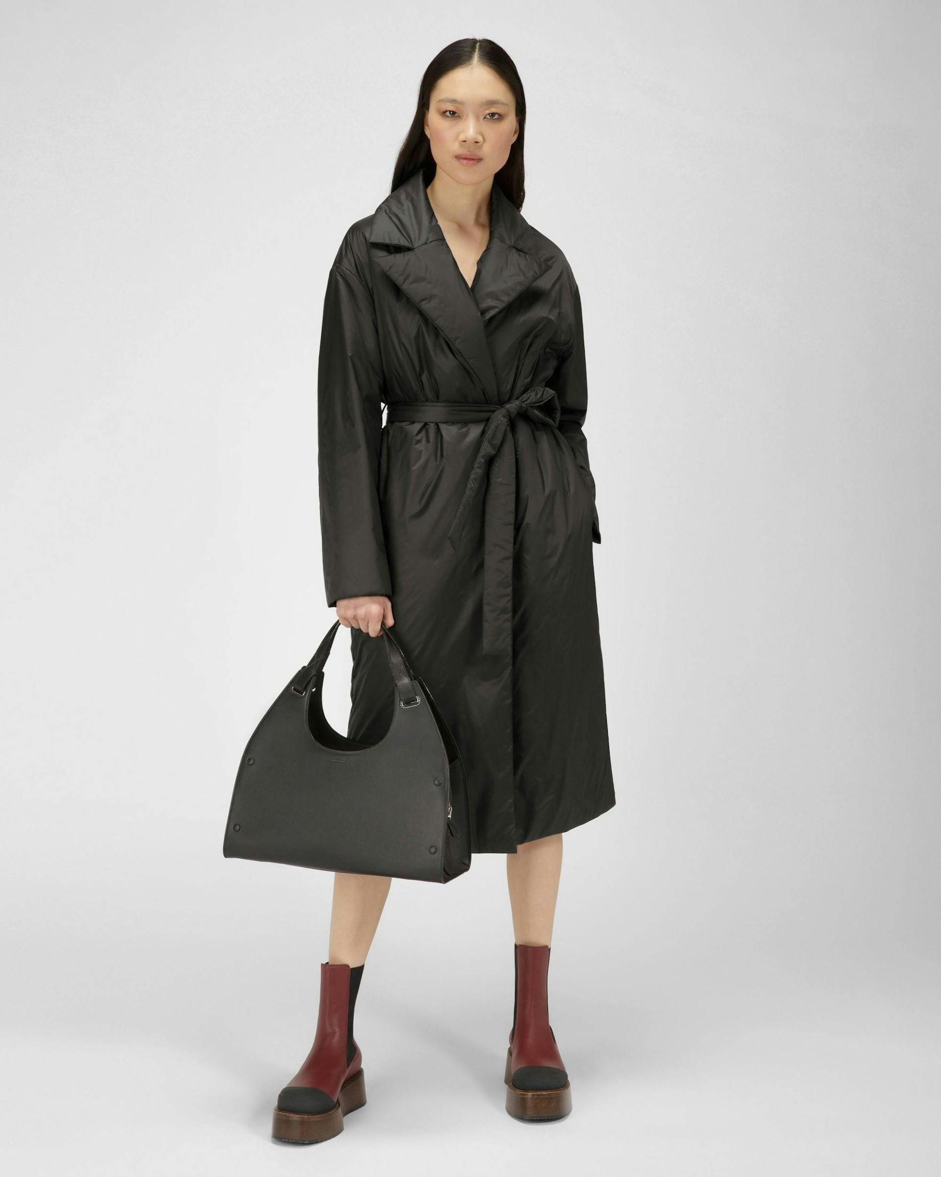 Nylon Coat In Black - Women's - Bally - 05