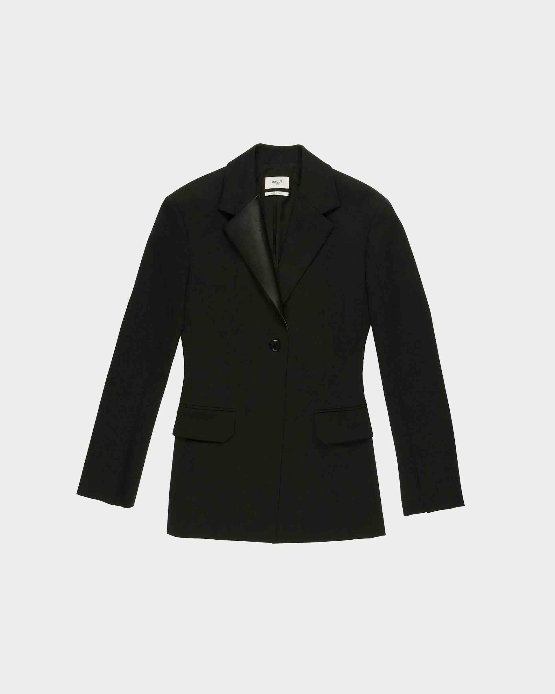 Wool Mix Jacket In Black - Women's - Bally
