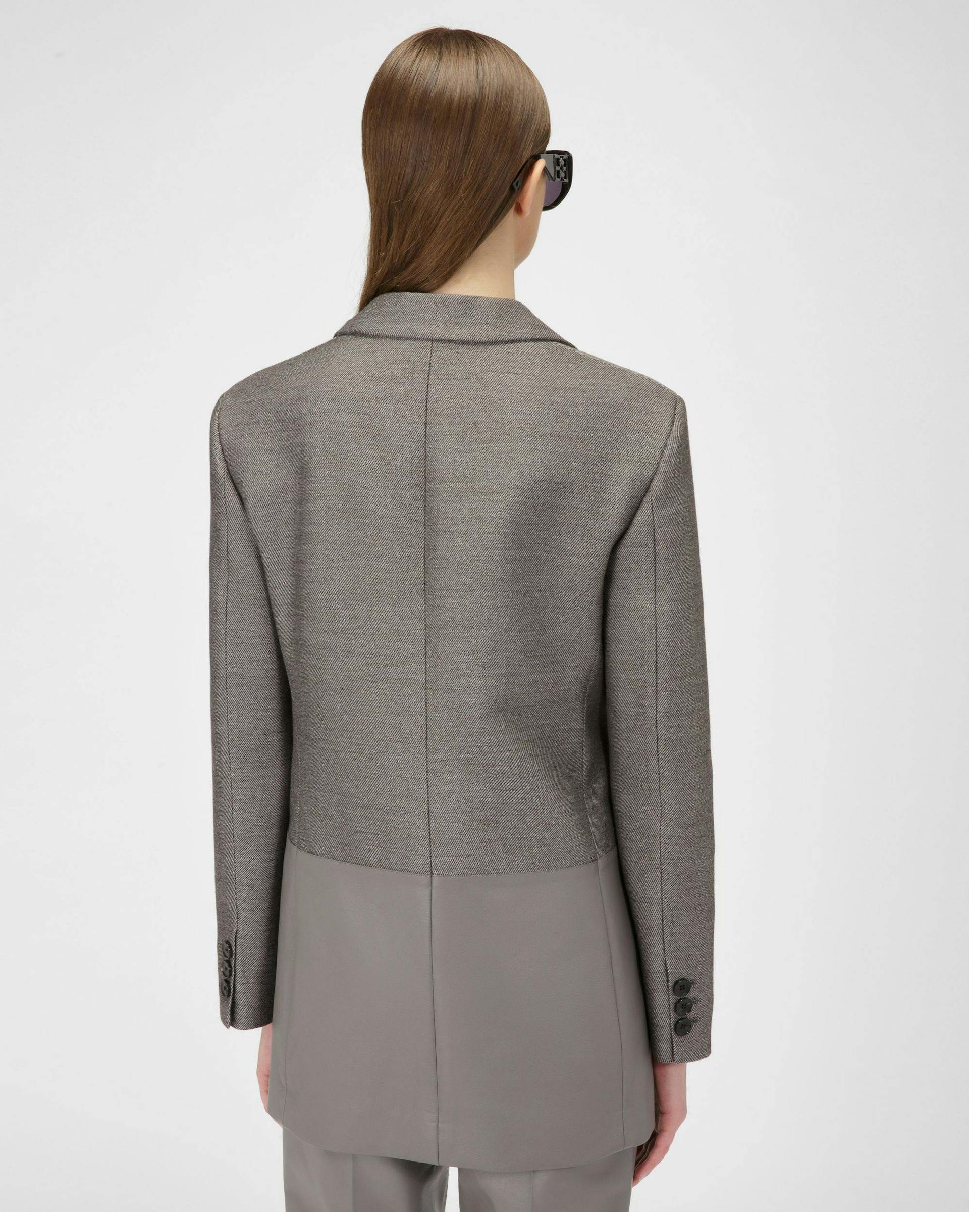 Wool Jacket In Grey - Women's - Bally - 03