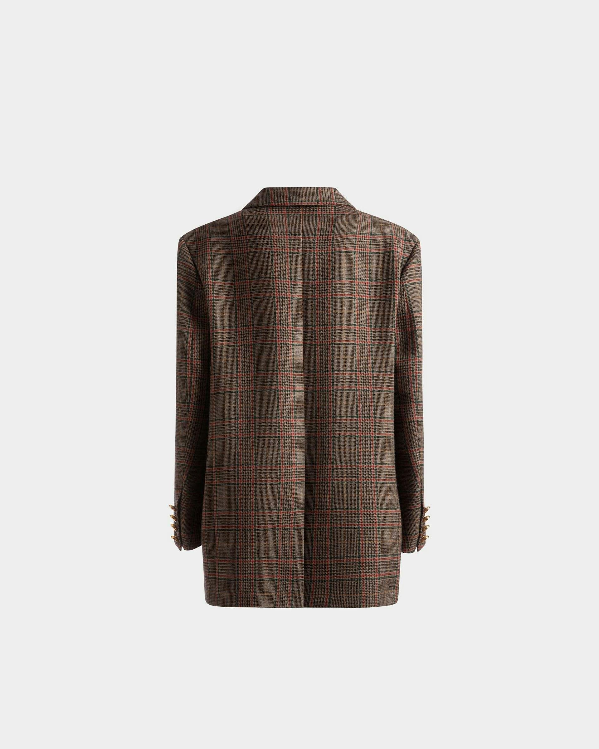 Checked Jacket In Multicolor Wool - Women's - Bally - 07