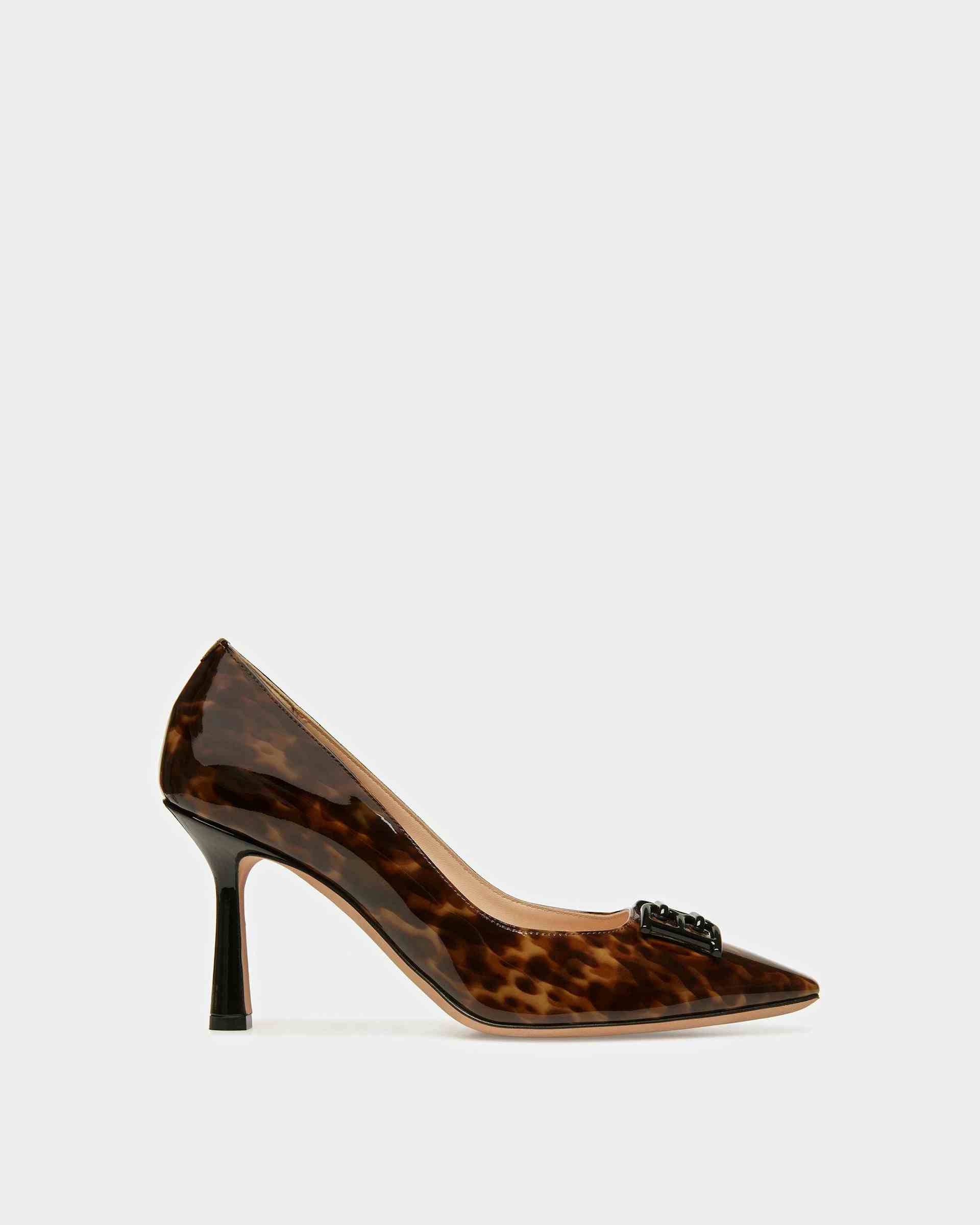 Evanca Leather Pumps In Black And Brown - Women's - Bally