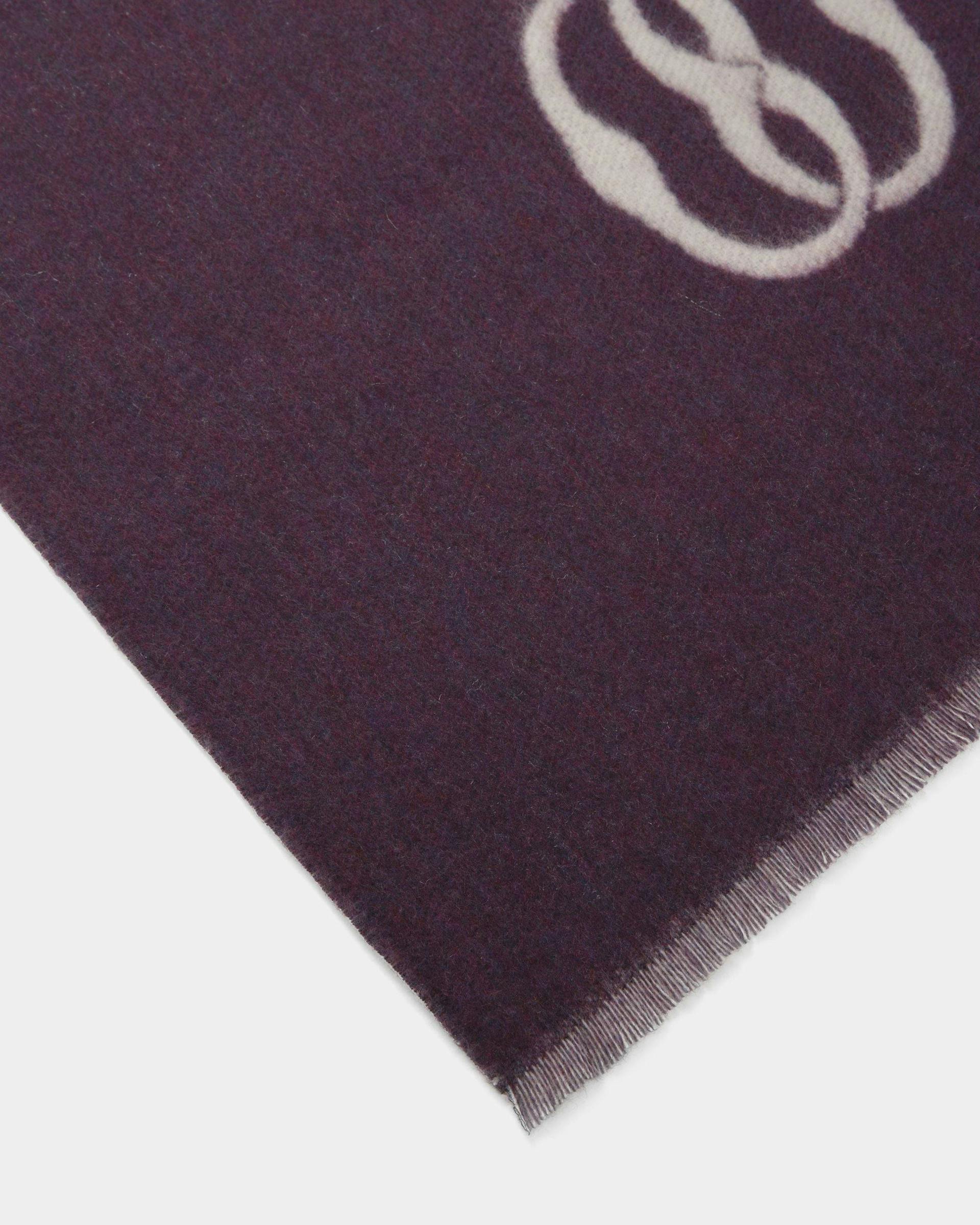 Écharpe Emblem En tissu orchidée et blanc poussière - Femme - Bally - 03
