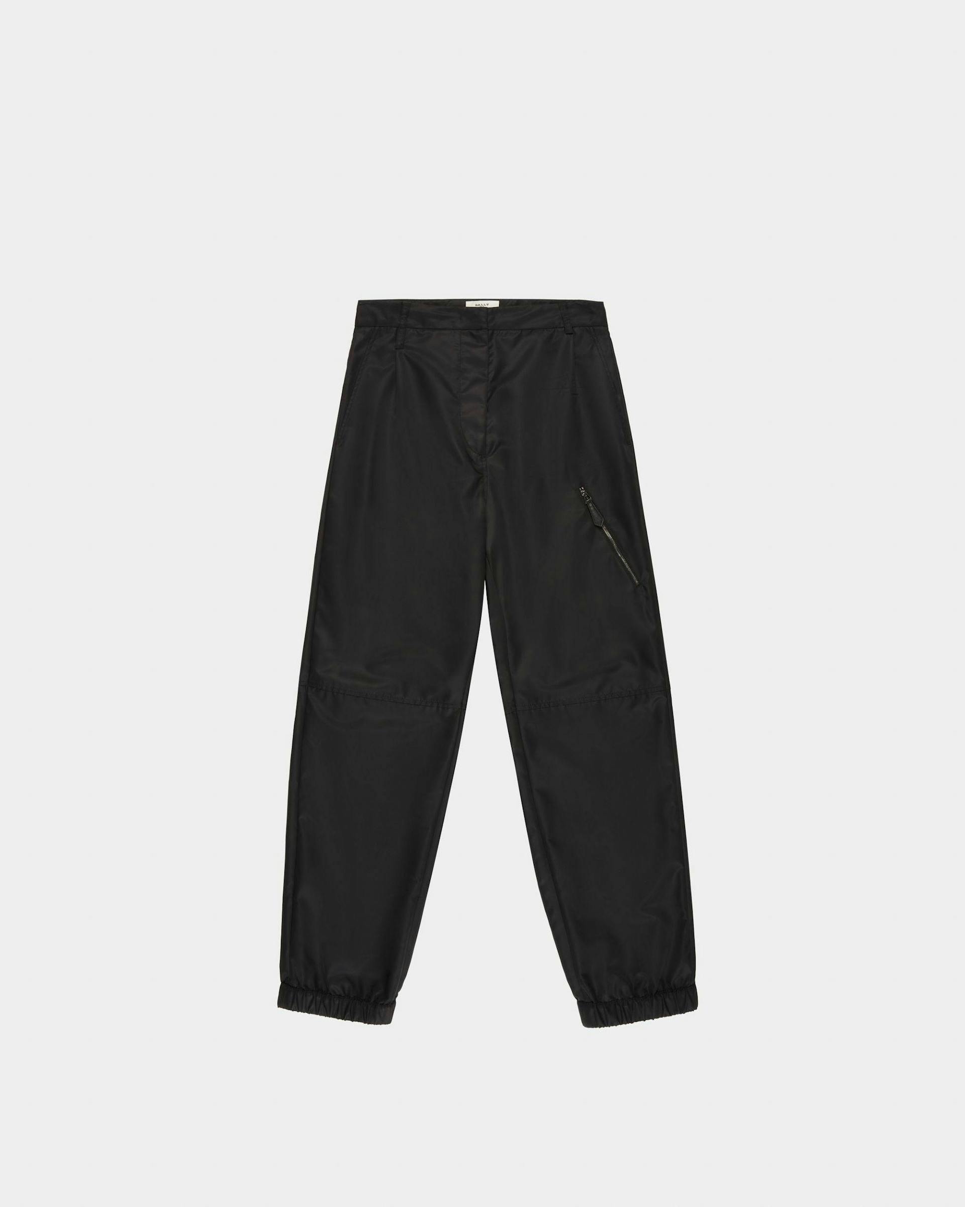 Recycled Nylon Trousers In Black - Women's - Bally - 01