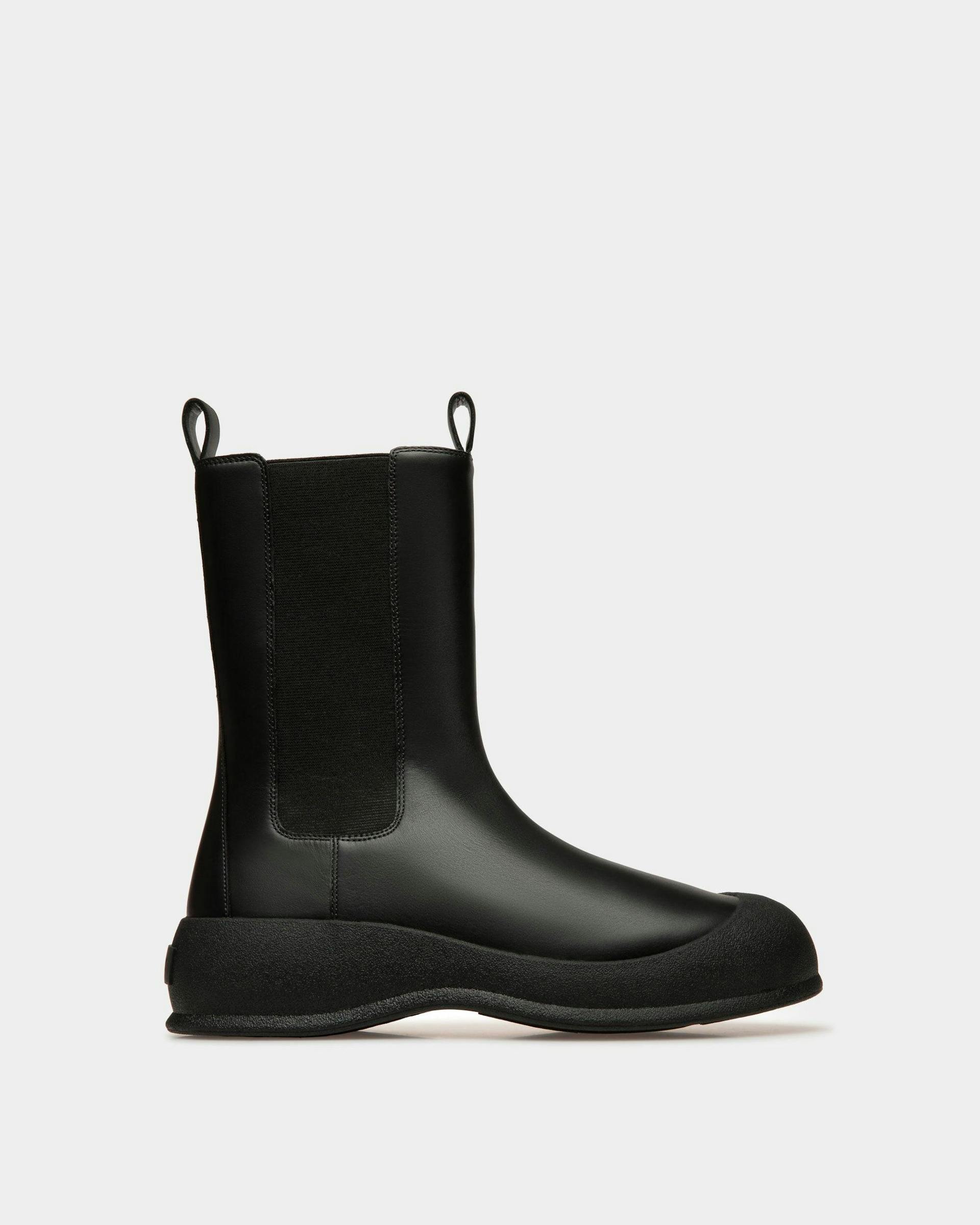 Men's Courma Snow Boots In Black Leather | Bally
