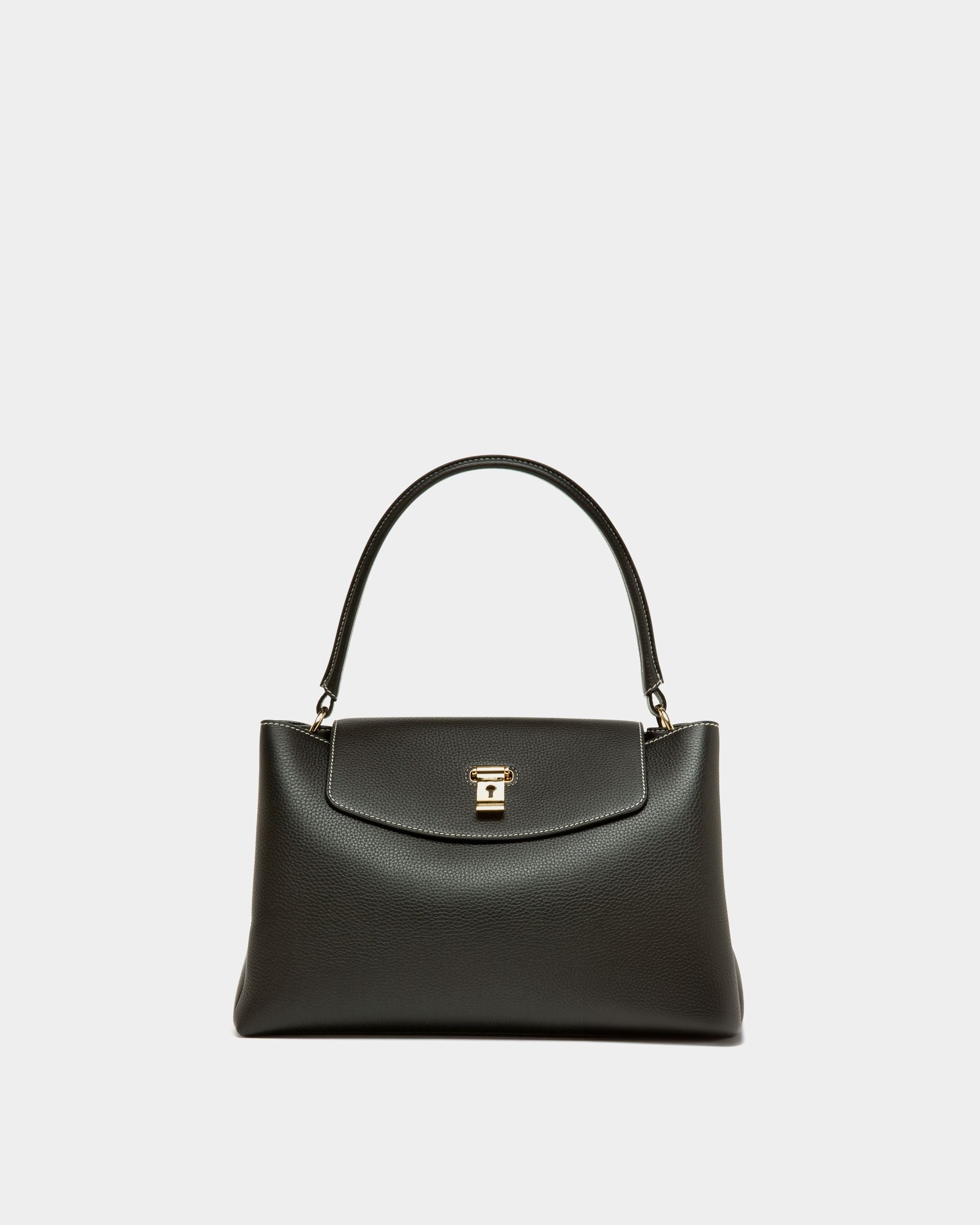 Layka Henkeltasche Aus Schwarzem Leder - Damen - Bally - 01