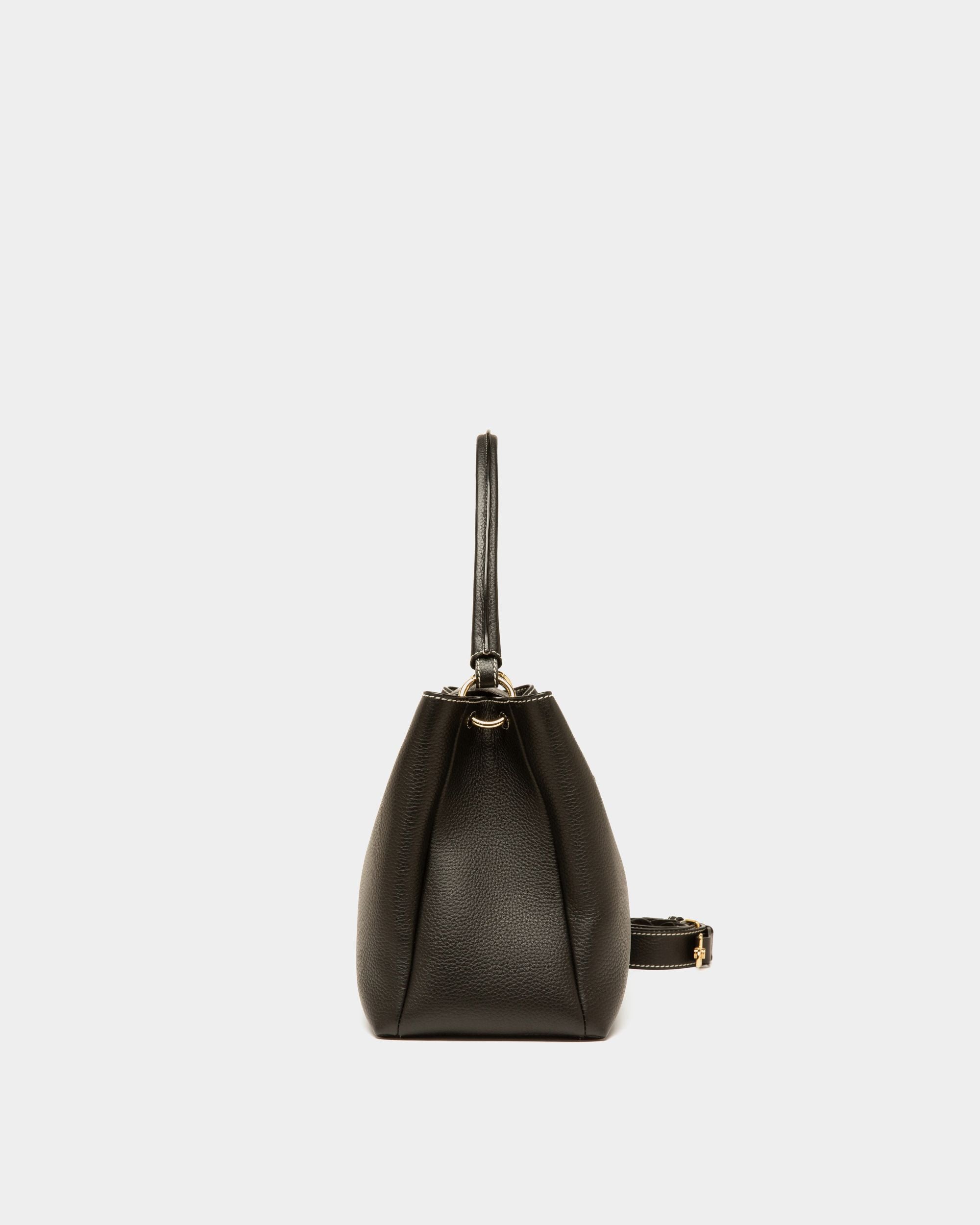 Layka Henkeltasche Aus Schwarzem Leder - Damen - Bally - 04