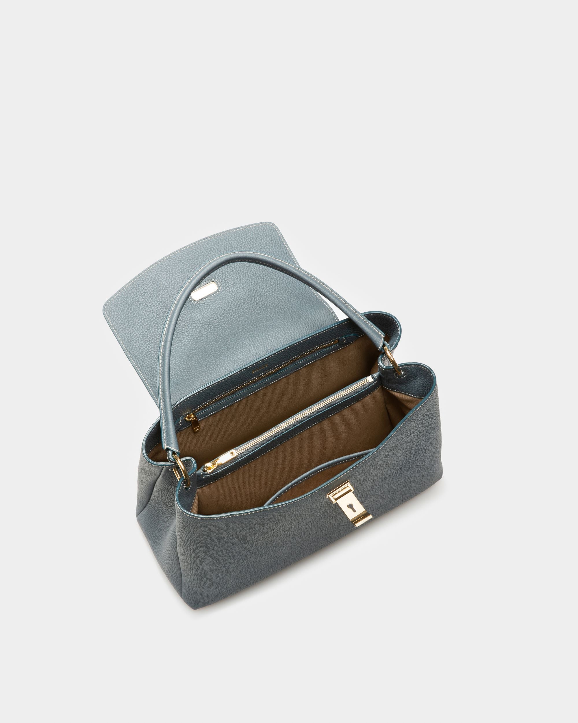 Layka Sac À Main En Cuir Bleu - Femme - Bally - 03