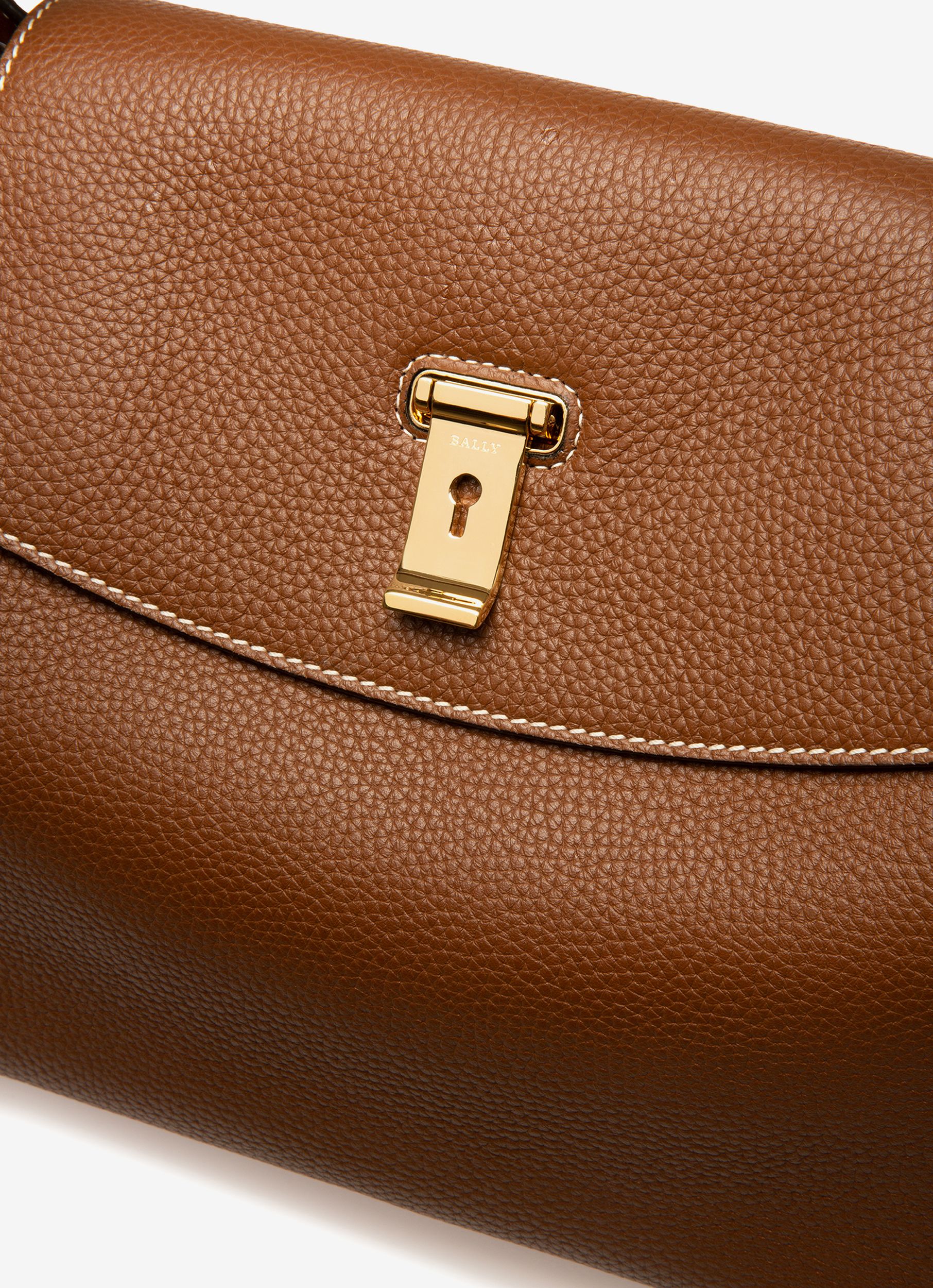 Layka Henkeltasche Aus Braunem Leder - Damen - Bally - 05