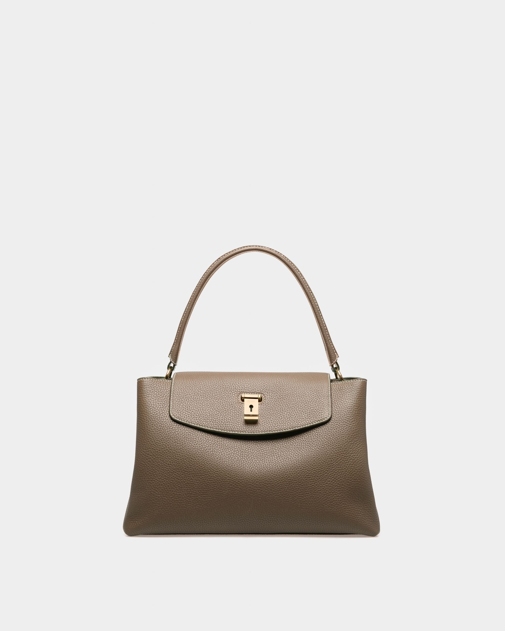Layka Sac À Poignée Supérieure En Cuir Marron Clair - Femme - Bally - 01