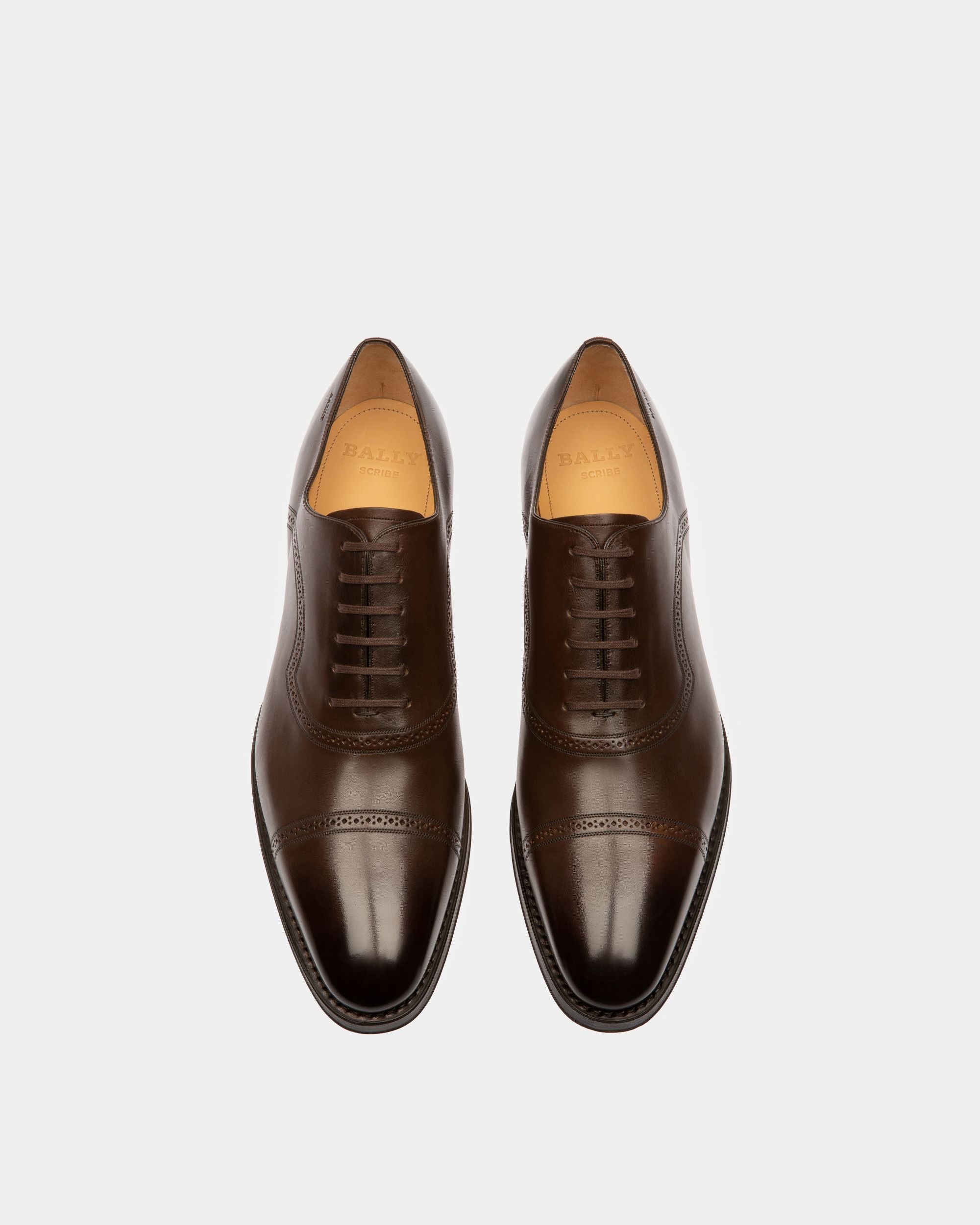 Scanio Richelieen En Cuir Marron - Homme - Bally - 02