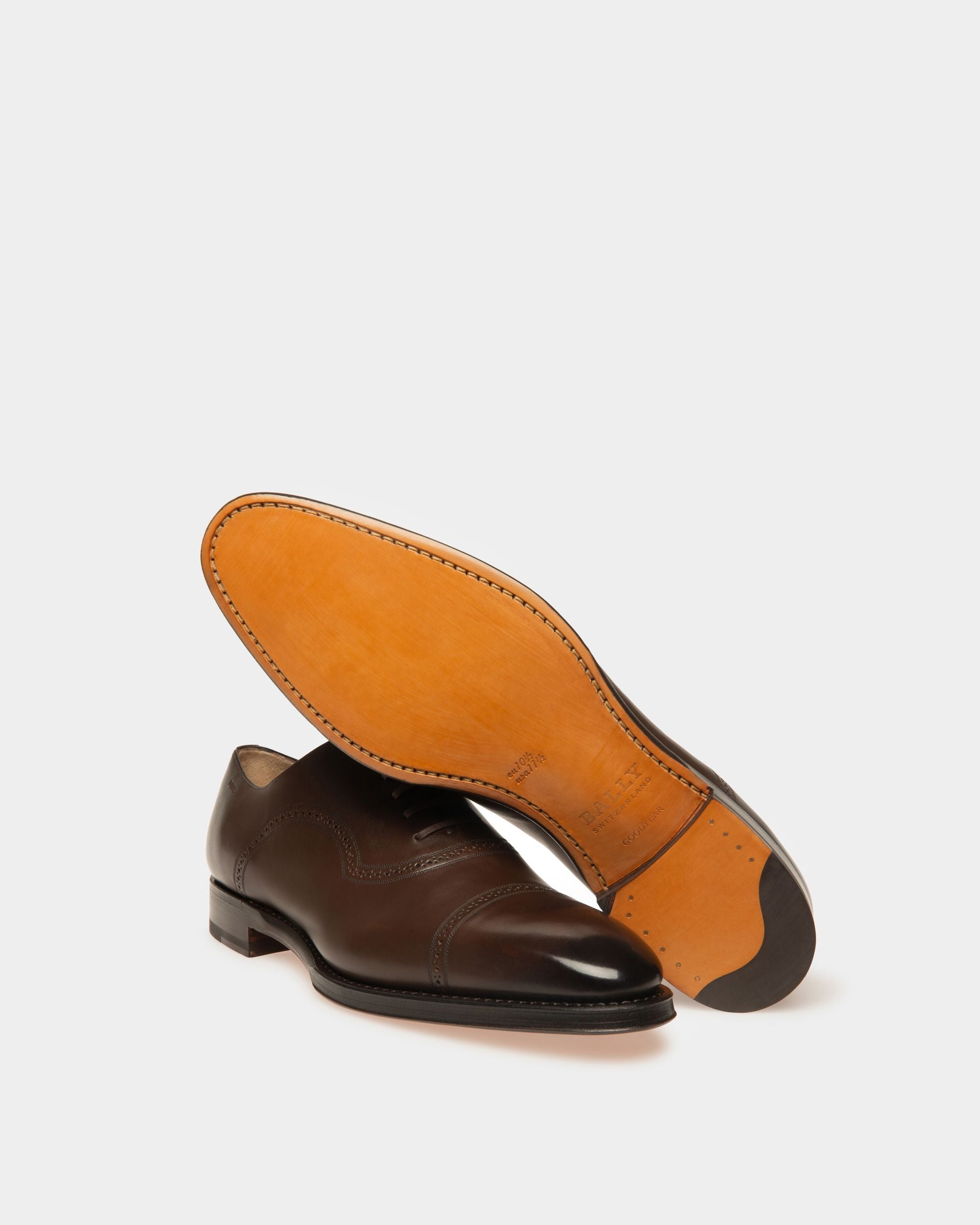 Scanio Richelieen En Cuir Marron - Homme - Bally - 04
