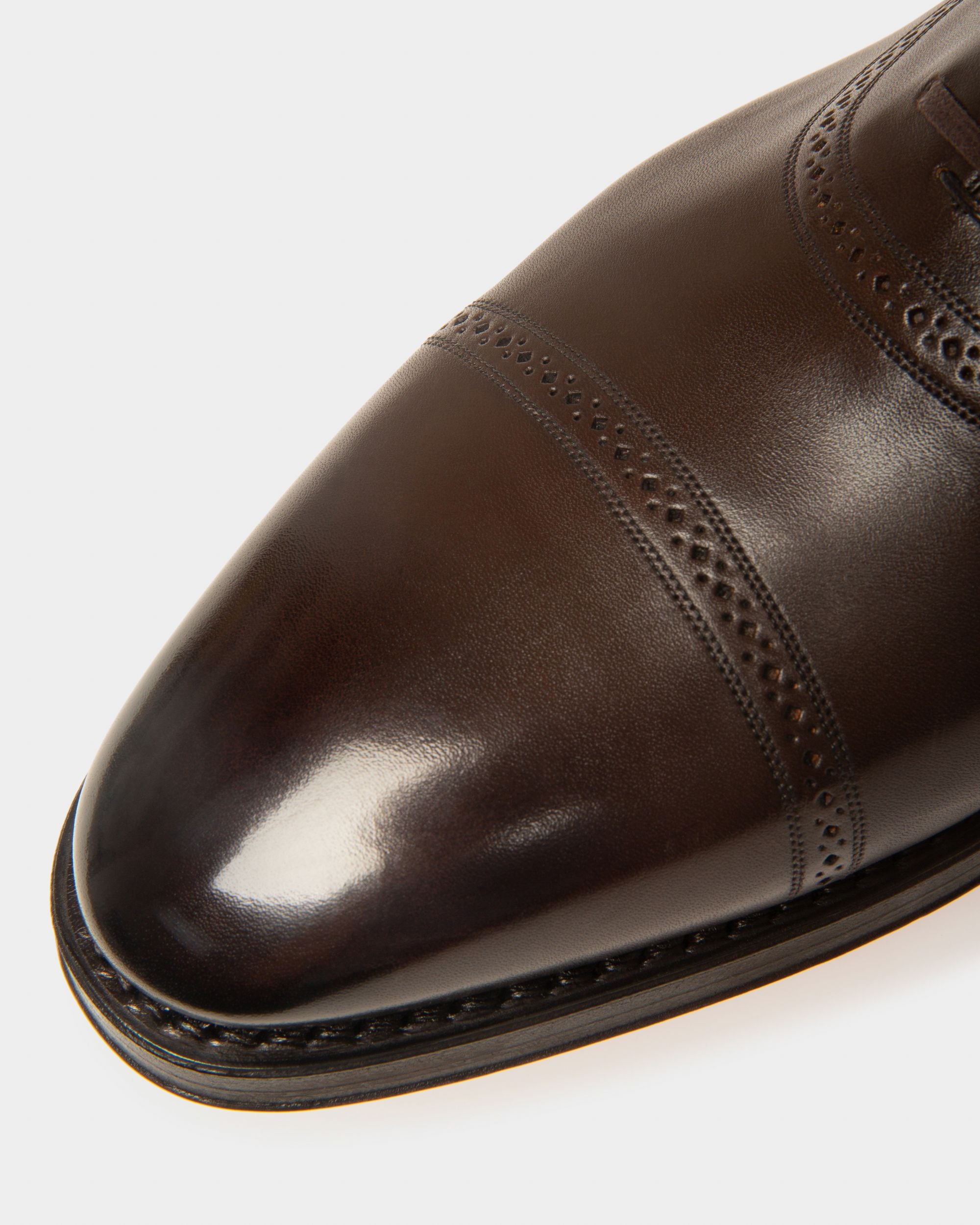 Scanio Richelieen En Cuir Marron - Homme - Bally - 05
