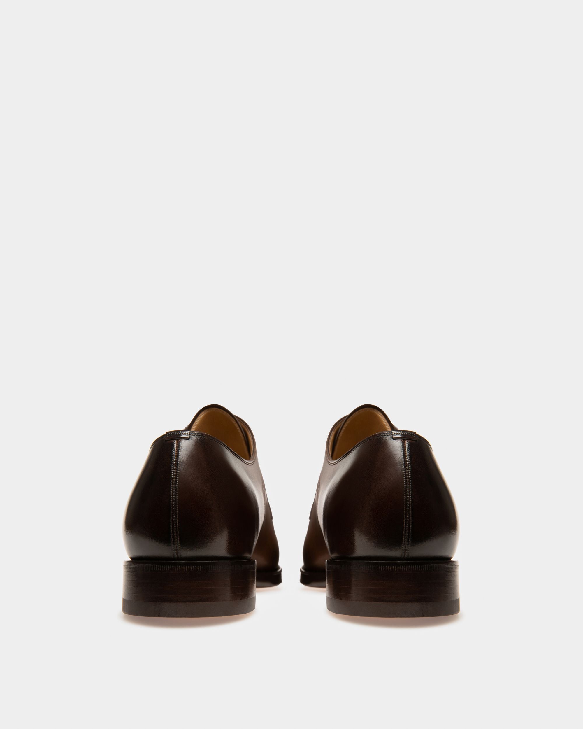 Chaussures Monkstrap Pour Homme En Cuir Marron Moyen - Homme - Bally - 03