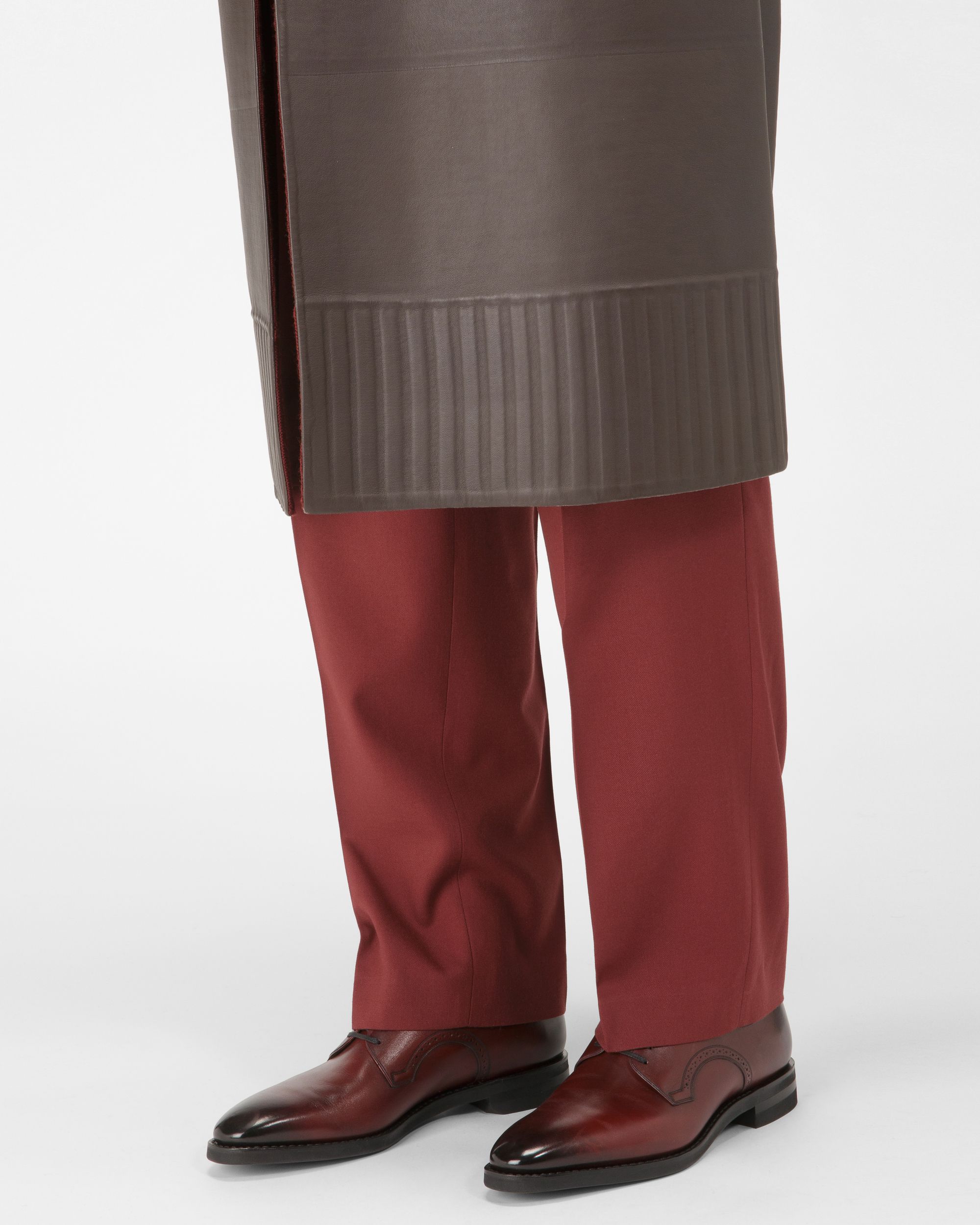 Scrivani Derbies En Cuir Rouge Héritage - Homme - Bally - 02