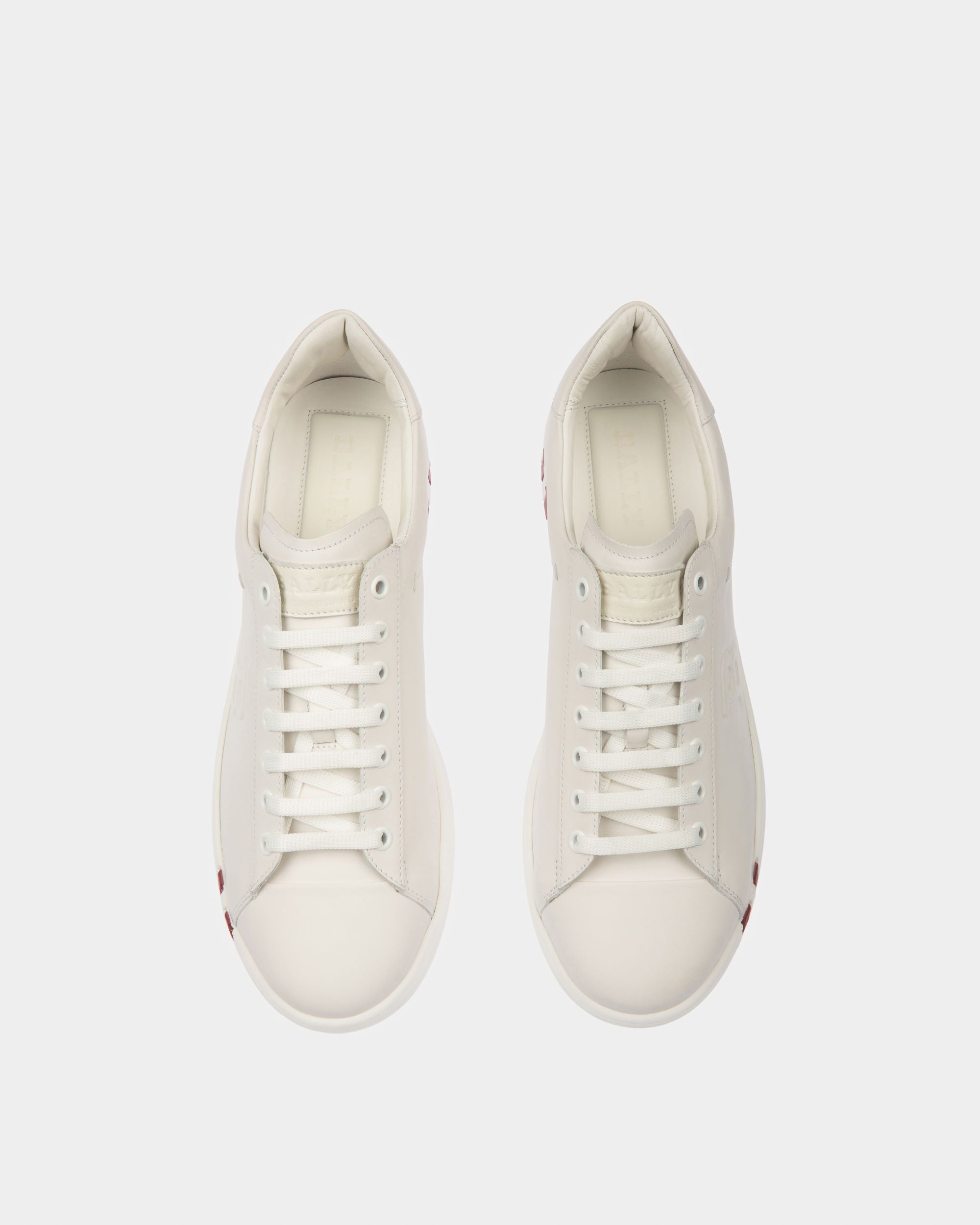 Wivian Sneakers En Cuir Blanc - Femme - Bally - 03