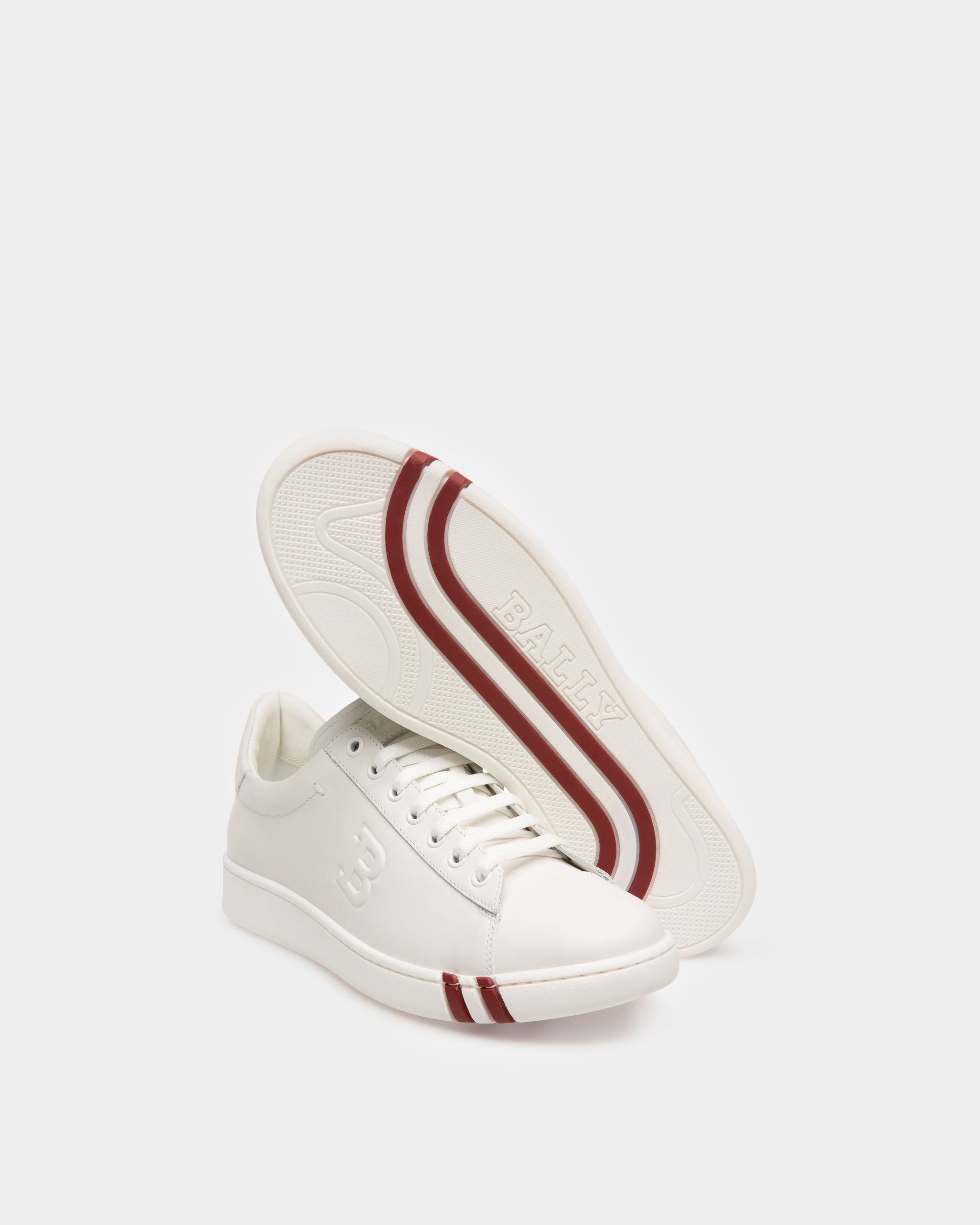 Wivian Sneakers En Cuir Blanc - Femme - Bally - 05