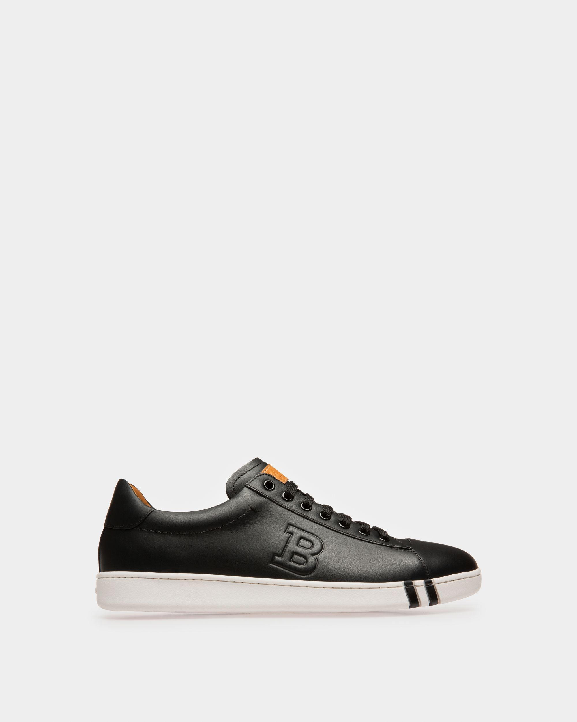 Basket Asher Pour Homme En Cuir Noir - Homme - Bally - 01
