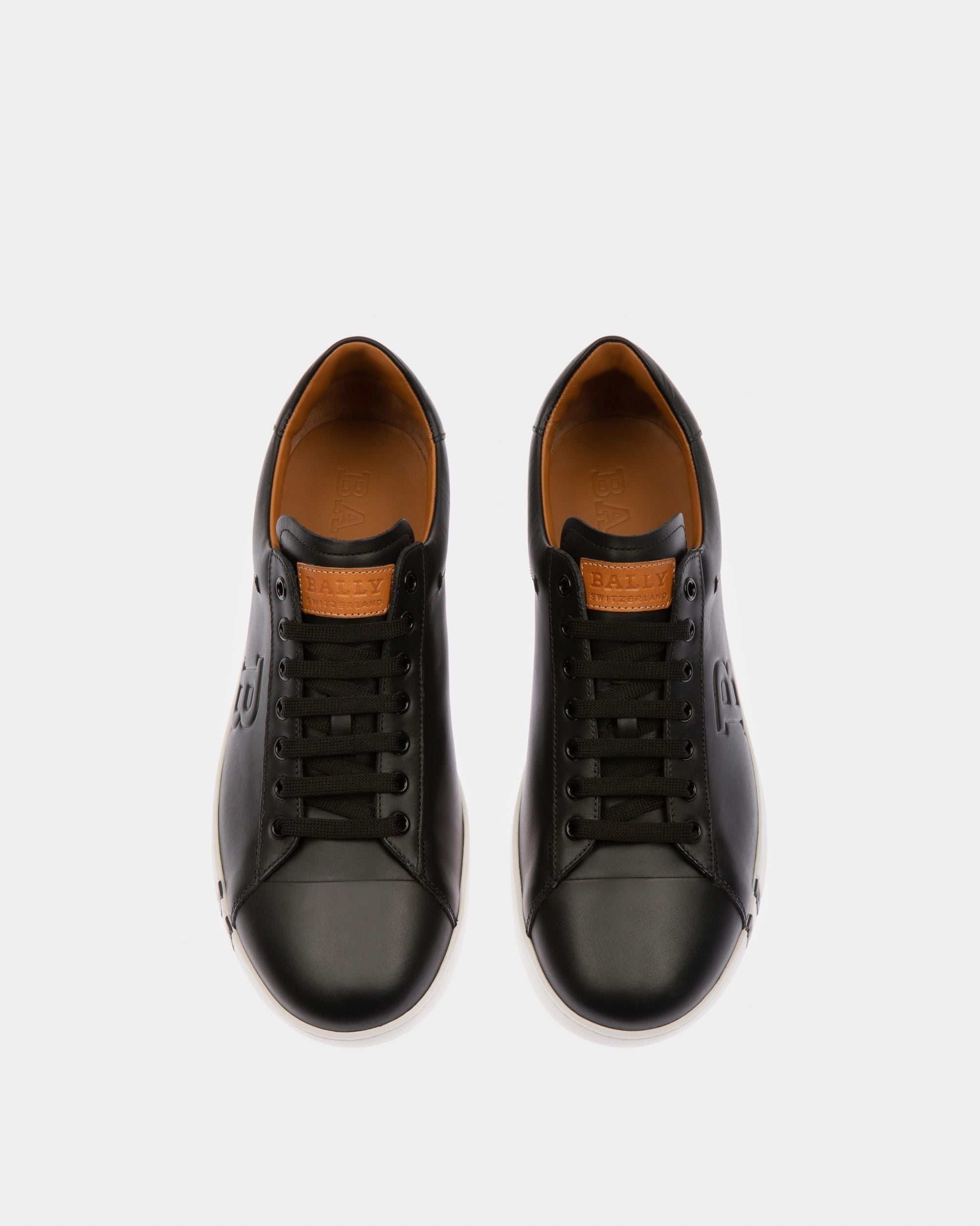 Basket Asher Pour Homme En Cuir Noir - Homme - Bally - 02