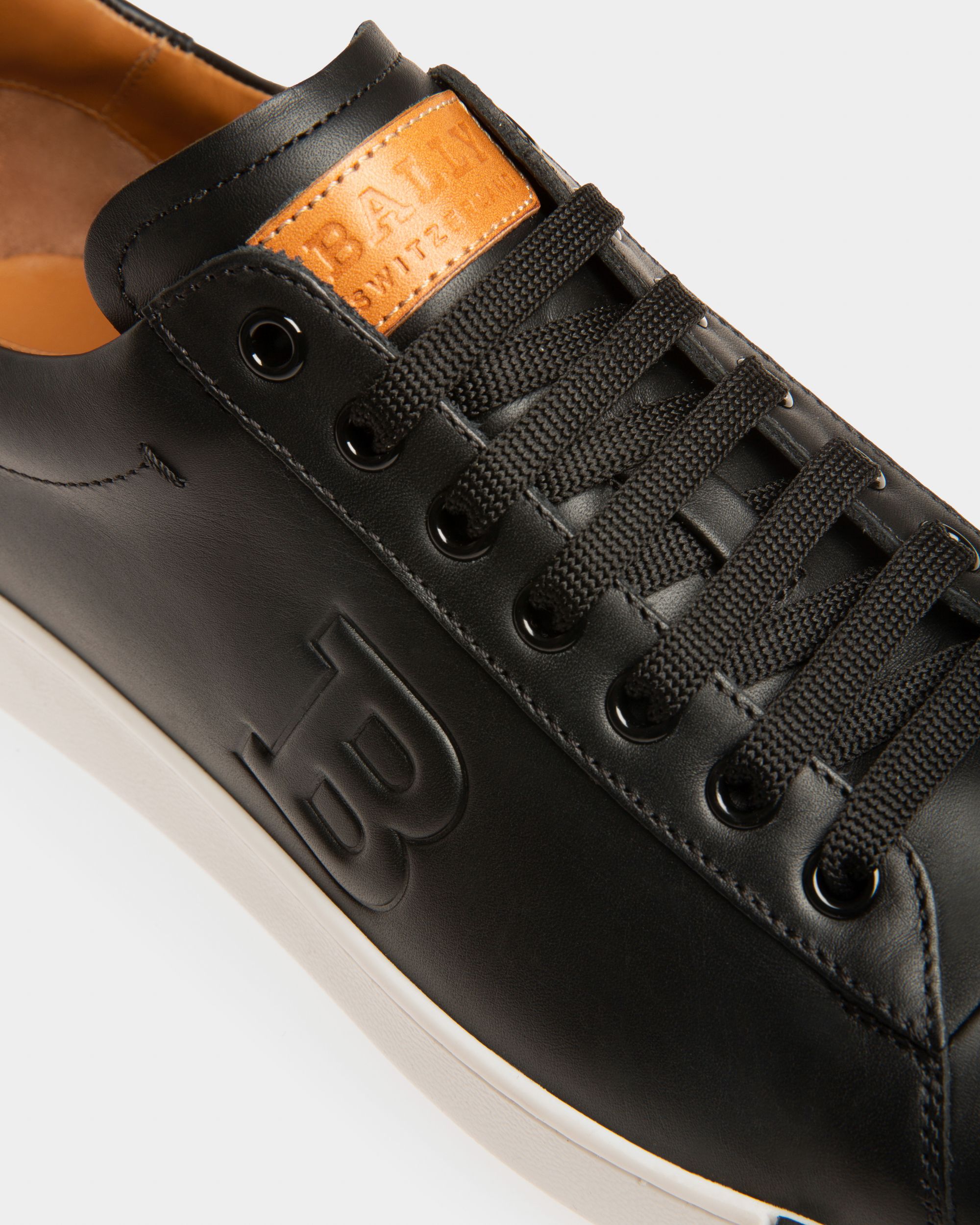 Basket Asher Pour Homme En Cuir Noir - Homme - Bally - 06