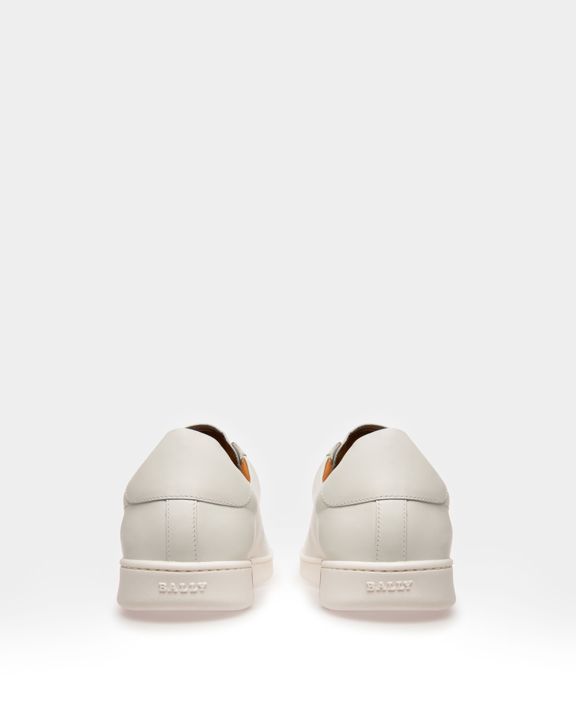 Asher Men's Leather Trainer In White - Homme - Bally - 03