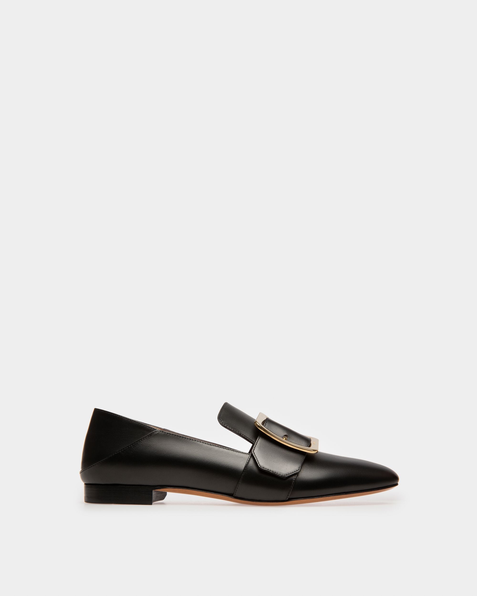 Janelle Women's Leather Slipper In Black - Femme - Bally - 01