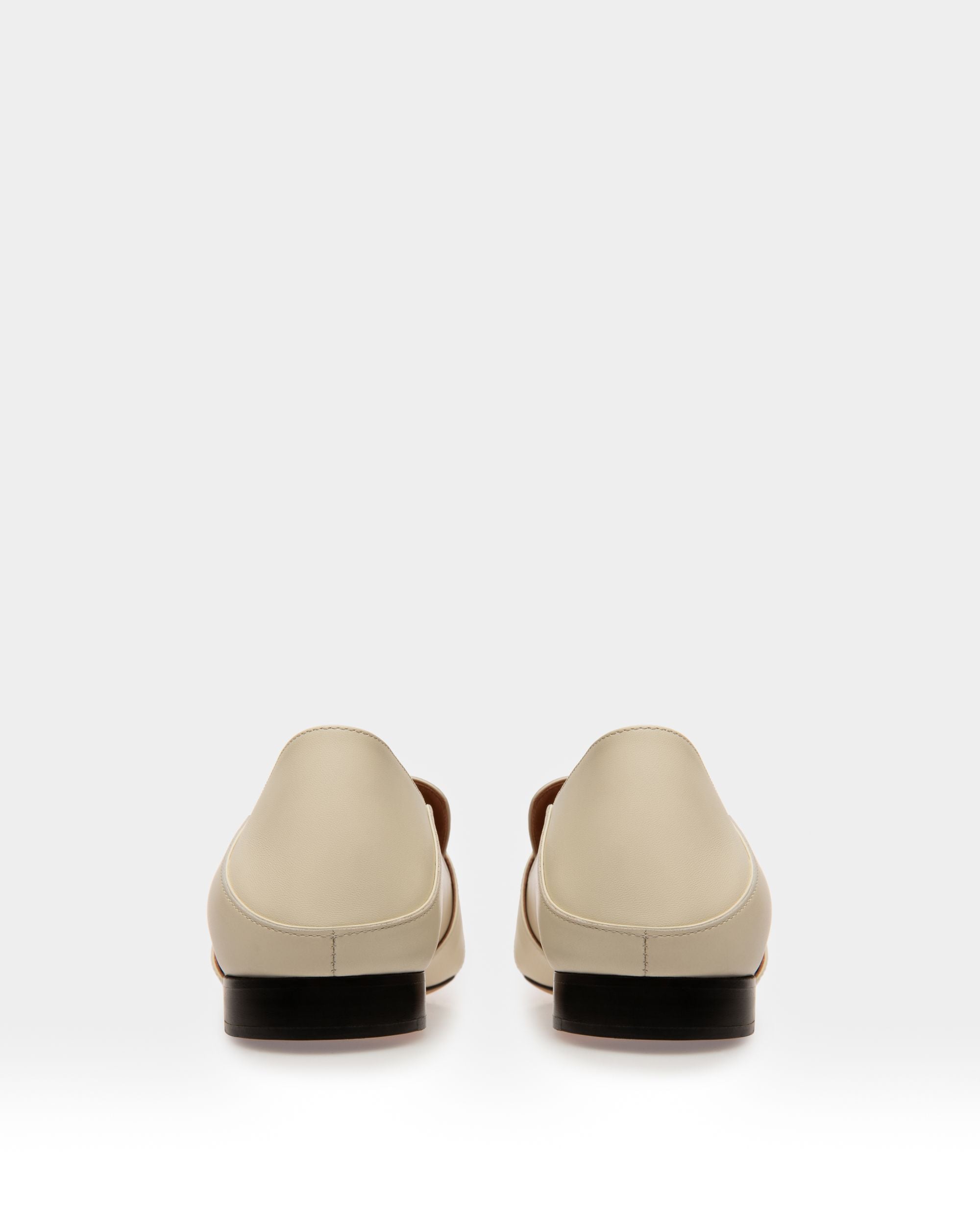 Janelle Women's Leather Slipper In Bone - Women's - Bally - 03
