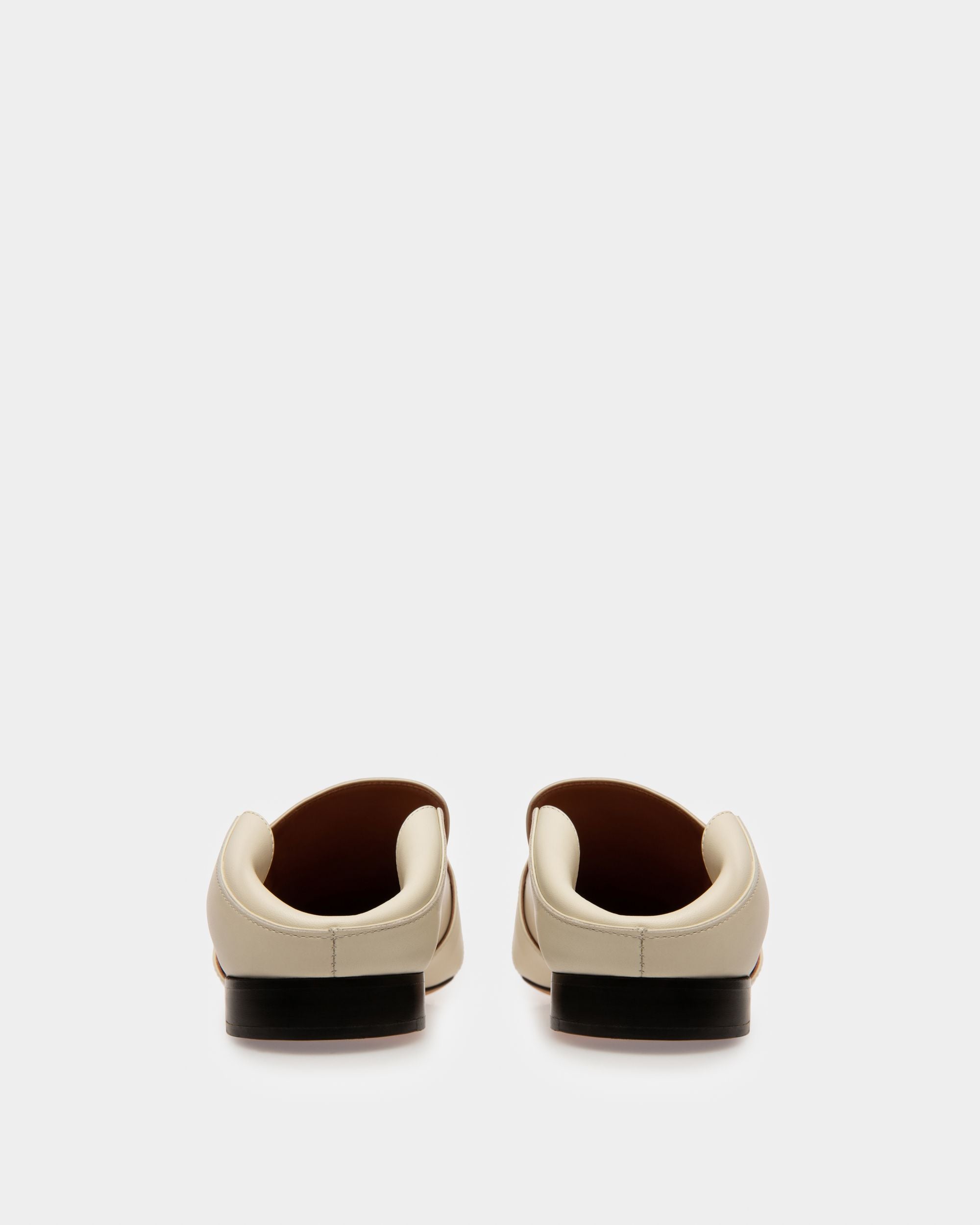 Janelle Women's Leather Slipper In Bone - Women's - Bally - 06