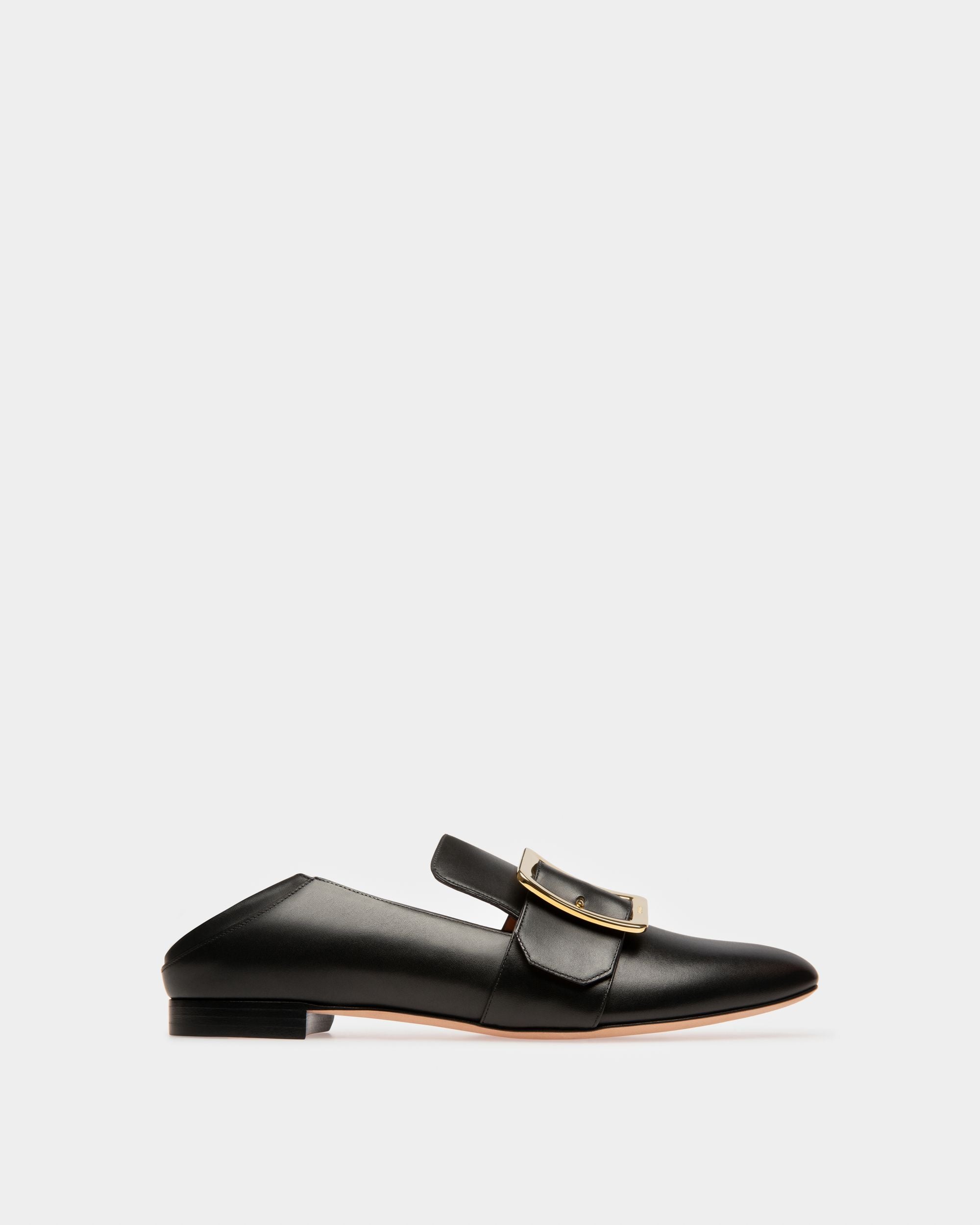 Janelle Women's Calf Leather Slipper In Black - Femme - Bally - 04