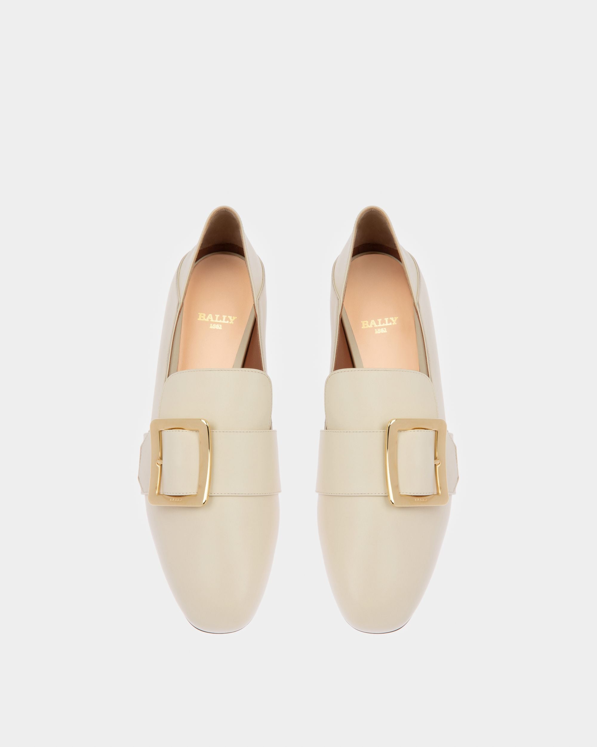 Slipper Janelle Pour Femme En Cuir De Veau Ivoire - Femme - Bally - 02