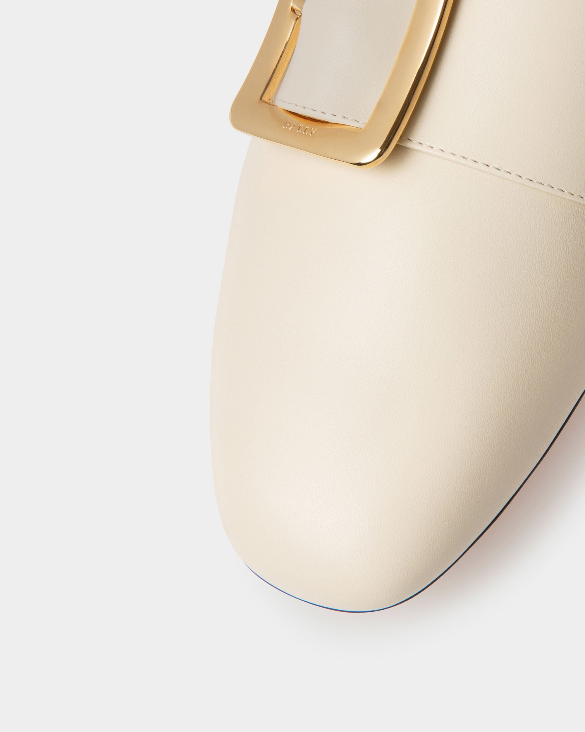 Slipper Janelle Pour Femme En Cuir De Veau Ivoire - Femme - Bally - 04