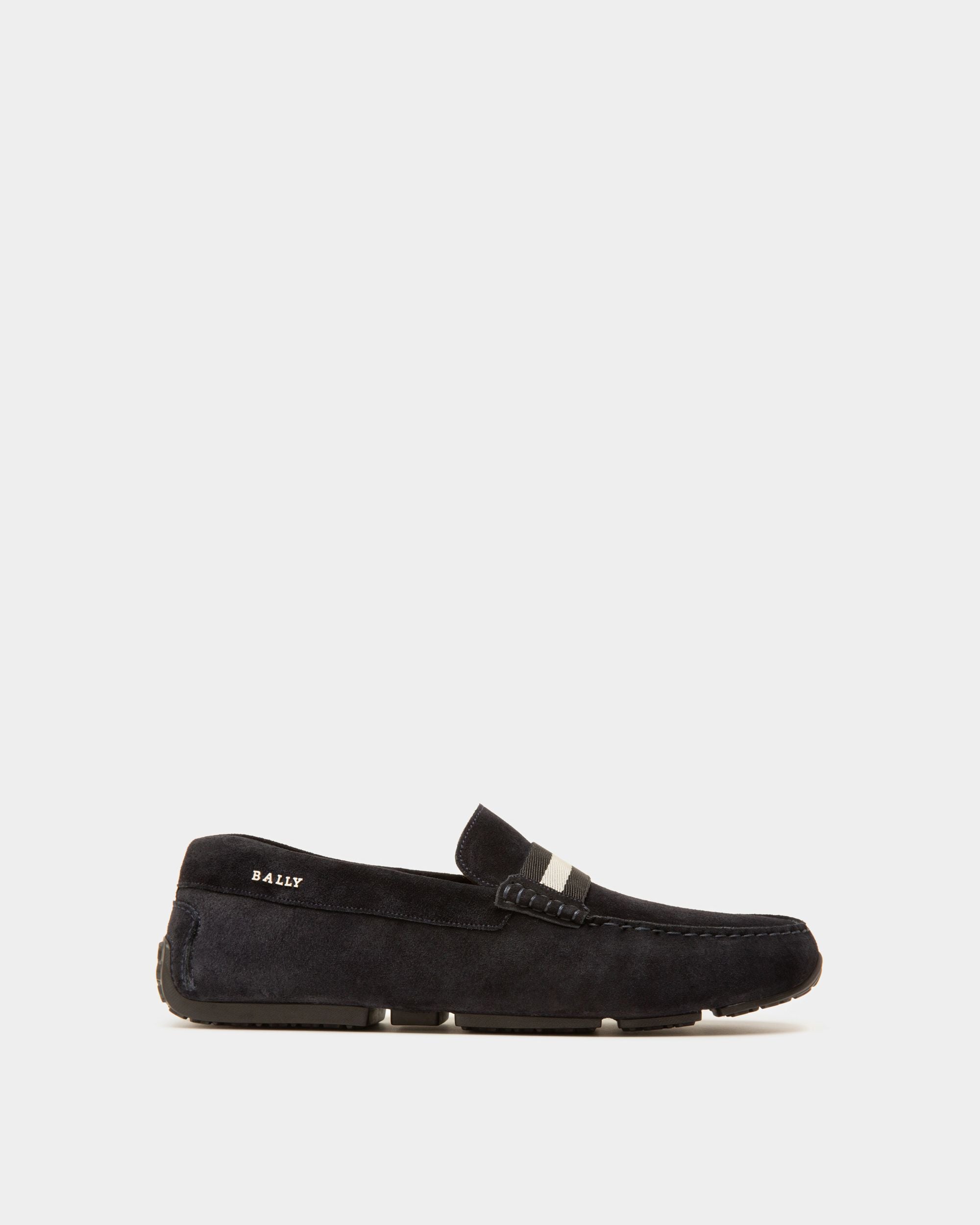 Pearce Mocasines De Estilo Driver En Piel De Color Azul Marino - Hombre - Bally - 01