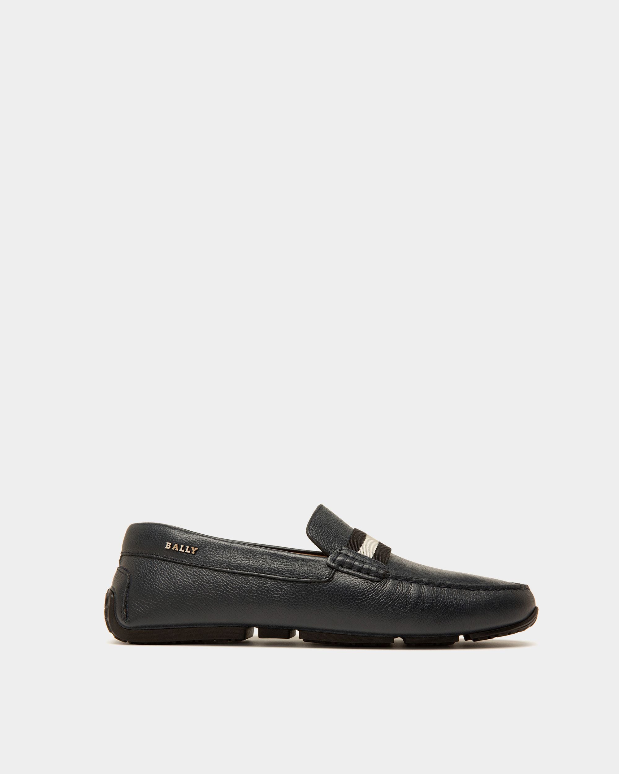 Pearce Drivers En Cuir Bleu Marine - Homme - Bally - 01