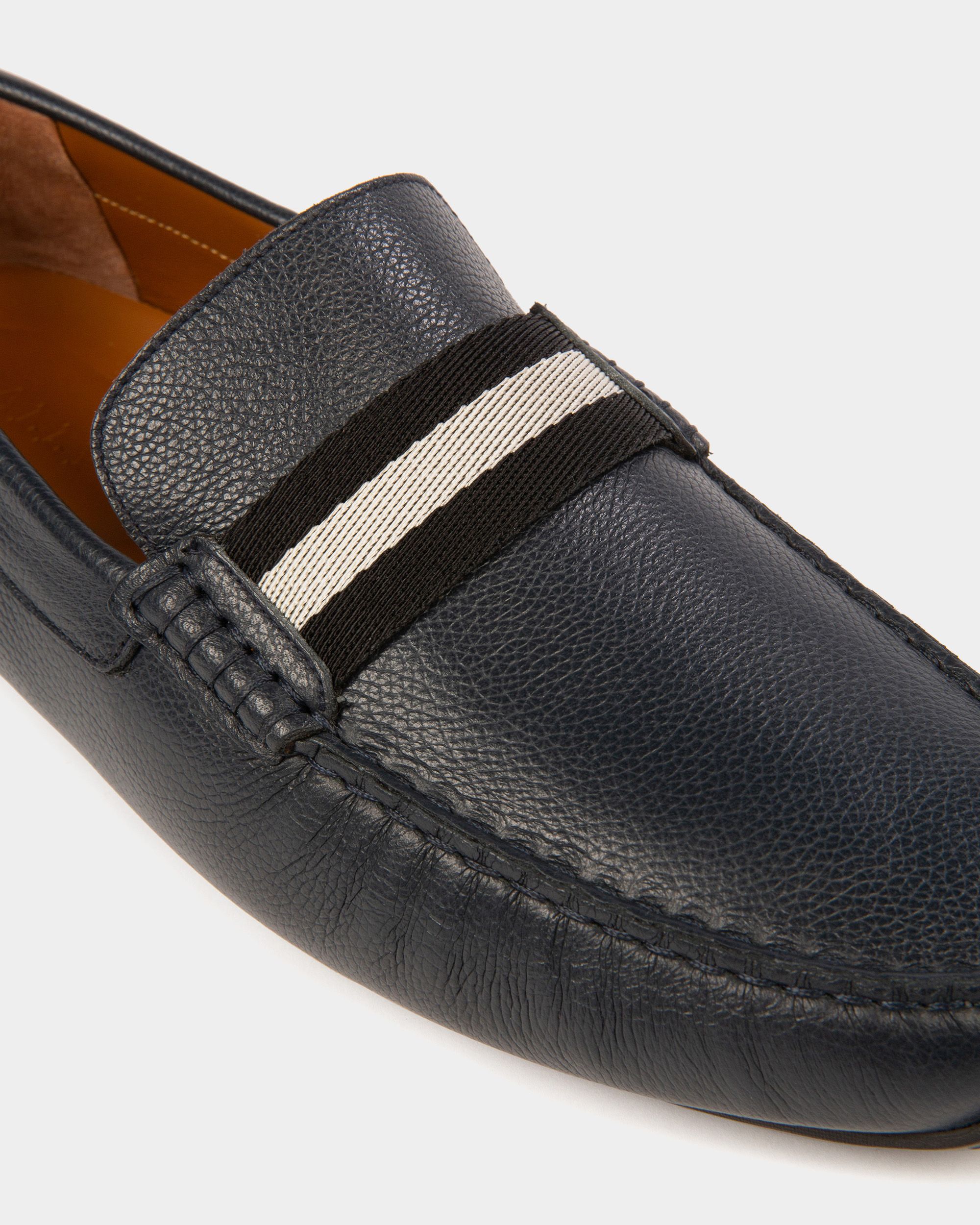 Pearce Drivers En Cuir Bleu Marine - Homme - Bally - 05