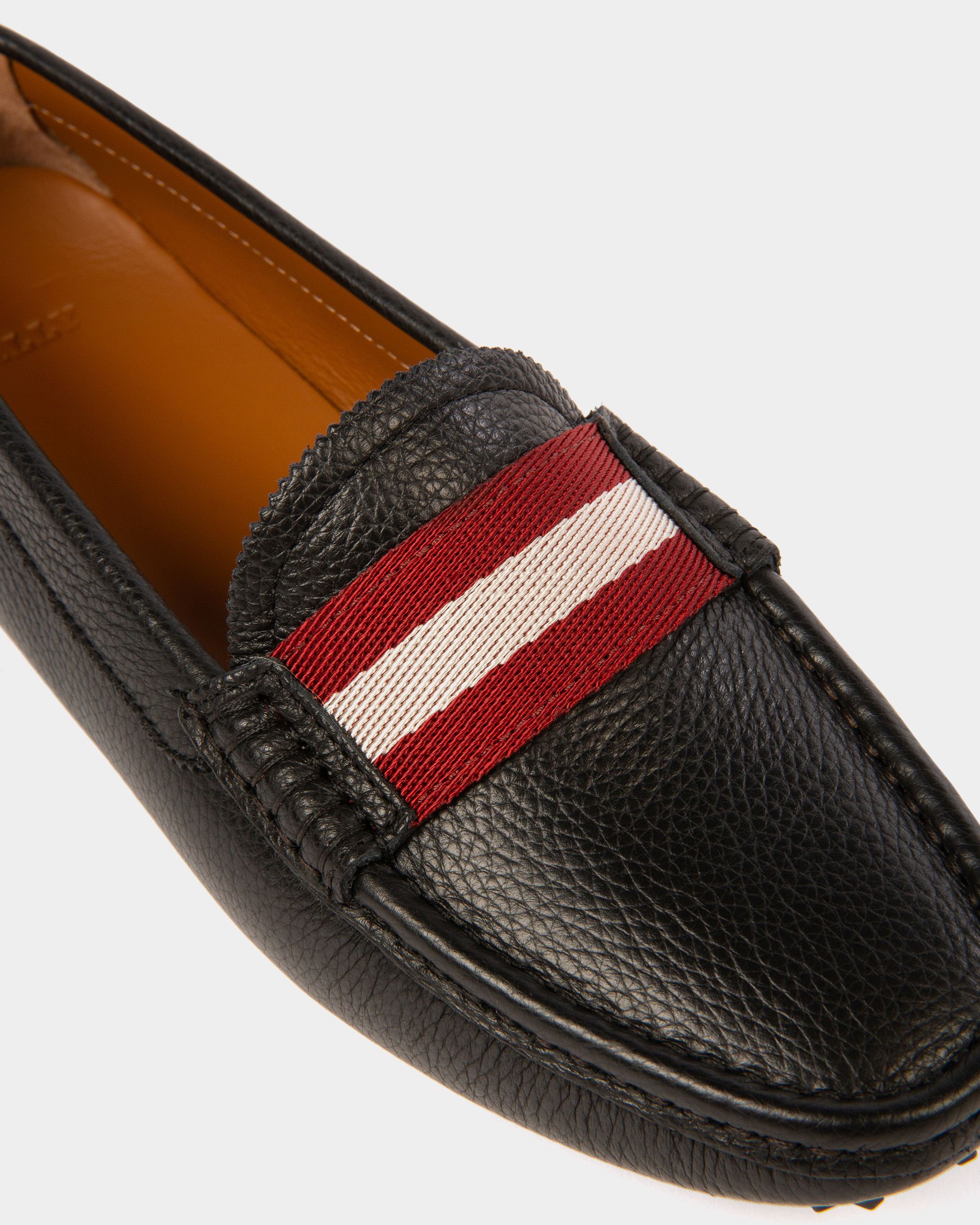 Ladyes Drivers En Cuir Noir - Femme - Bally - 04
