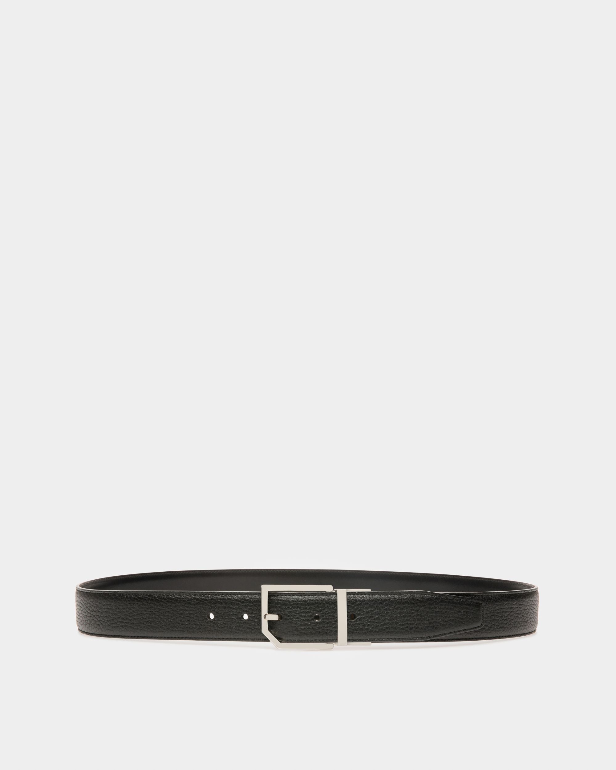Charlton Leather Adjustable & Reversible 35mm Belt In Black - Homme - Bally - 01