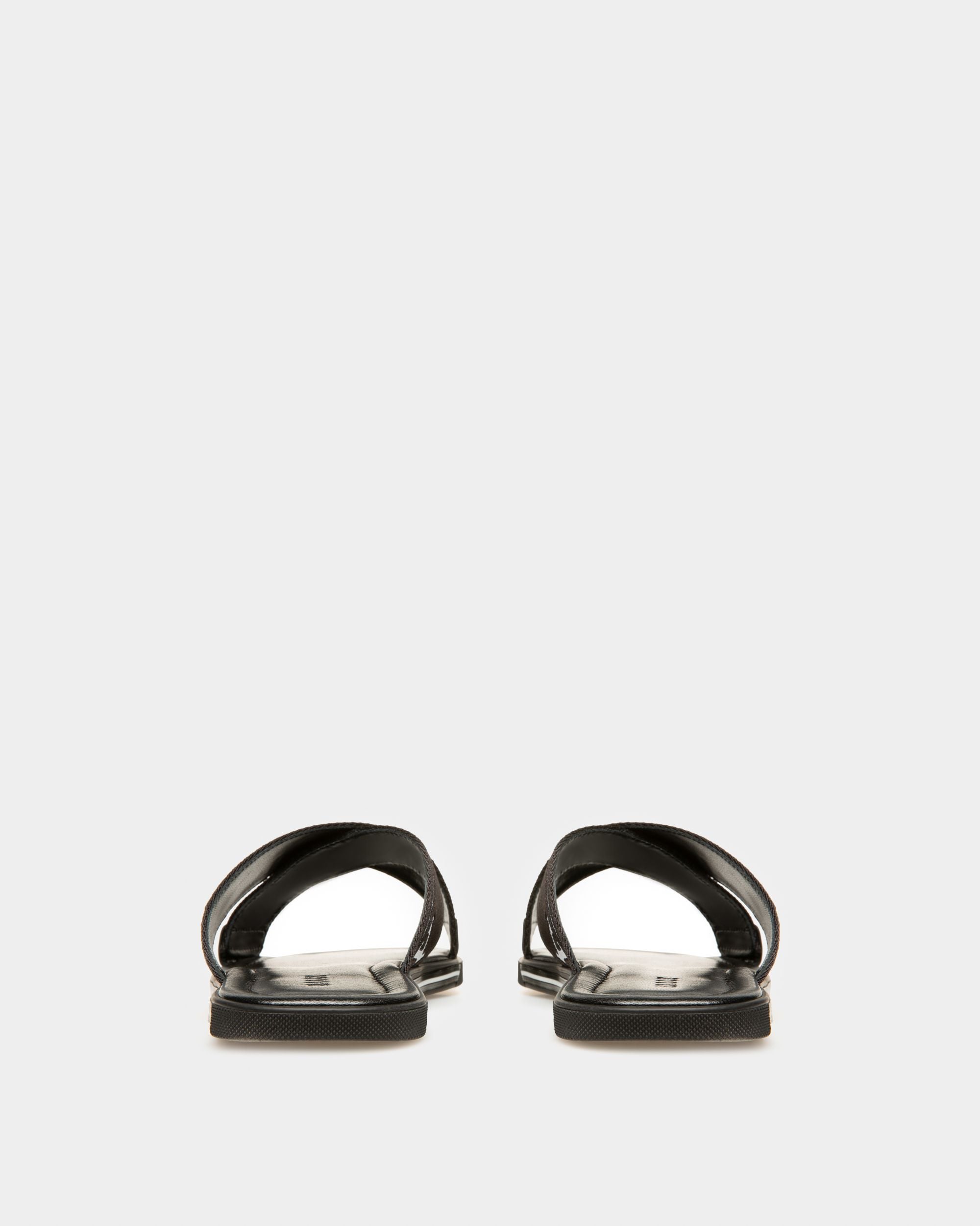 Bonks Sandales Noires En Tissu Et Cuir - Homme - Bally - 03
