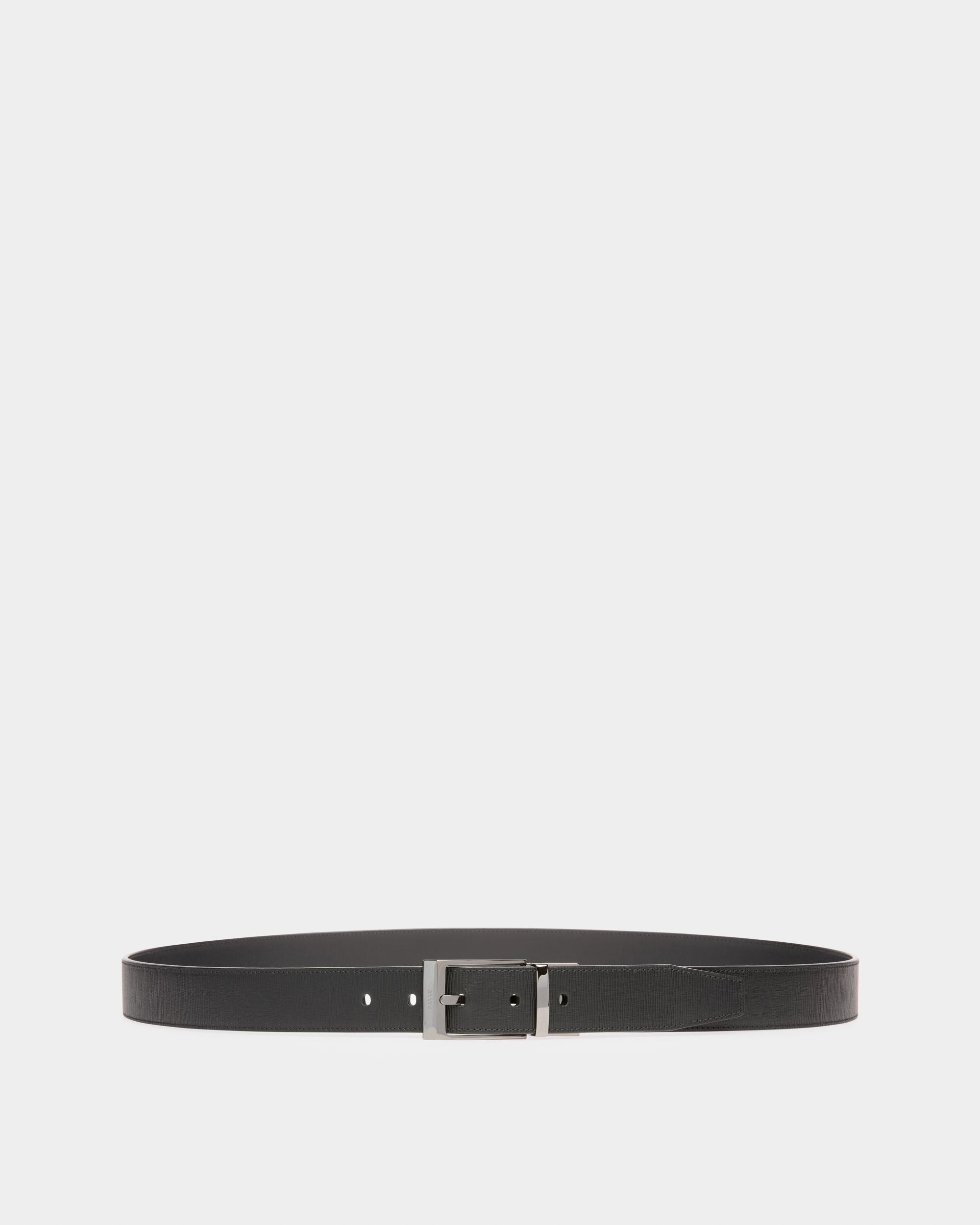 Shiff Ceinture 35 Mm En Cuir Noir - Homme - Bally - 01