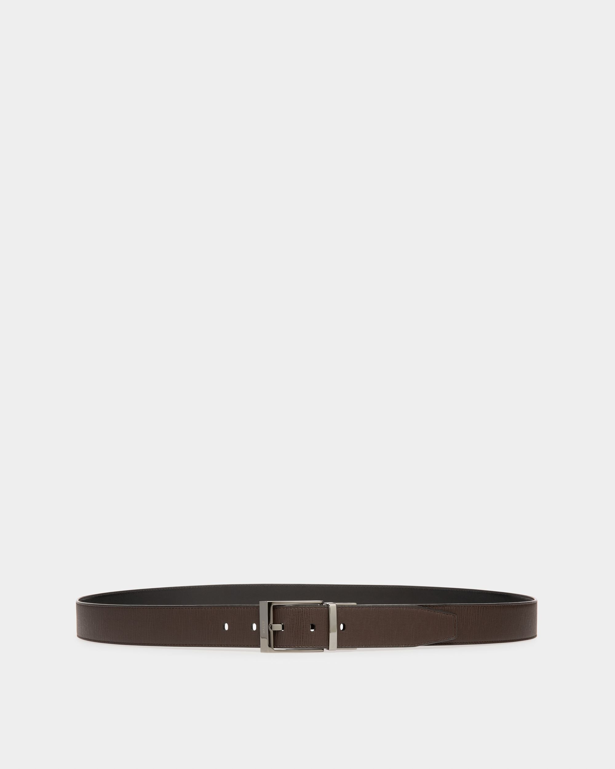 Shiff 35 Mm Breiter Gürtel Aus Leder In Ebenholzbraun Und Schwarz - Herren - Bally - 01