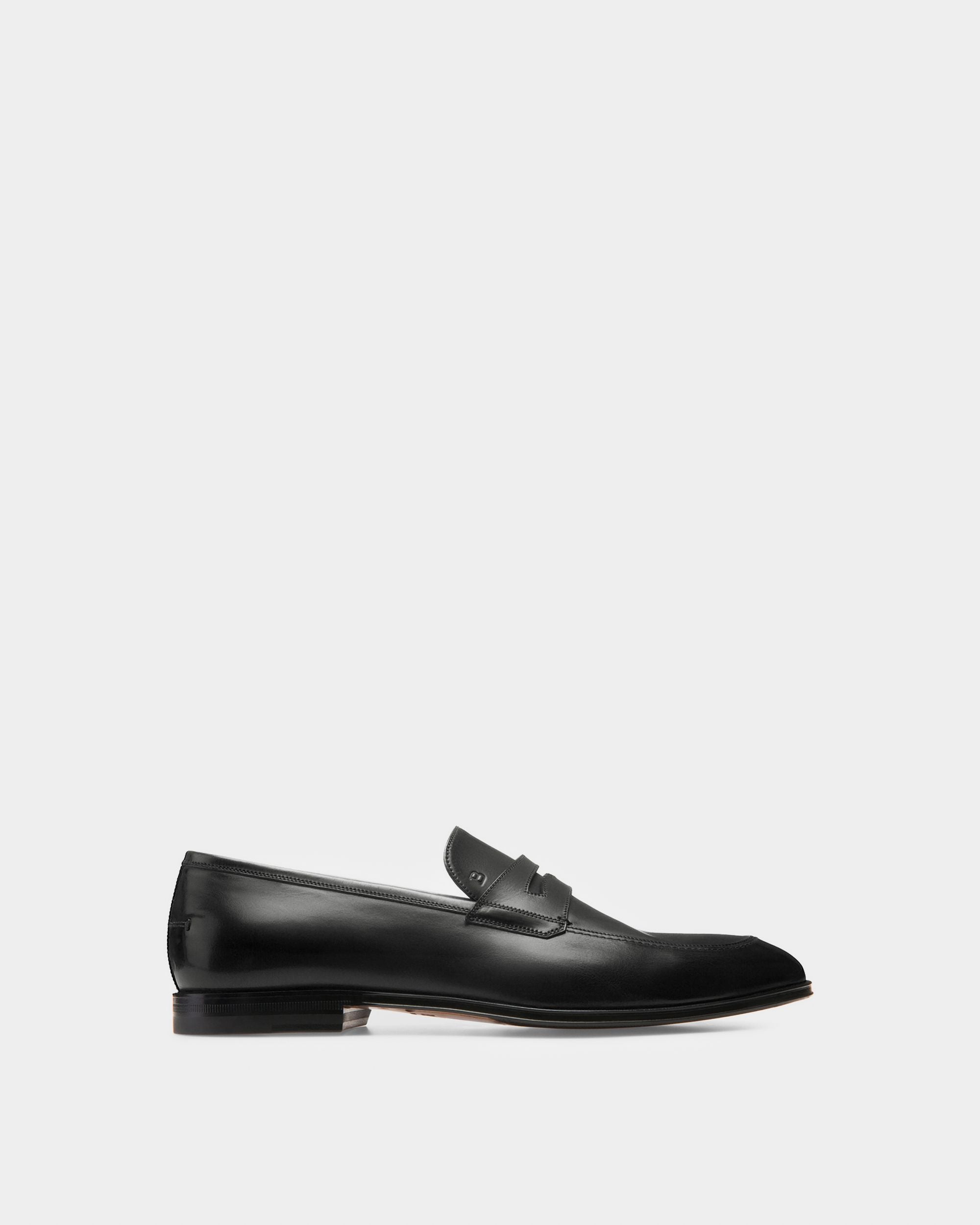 Mocasín Penny Webb De Piel De Becerro Negra Para Hombre - Hombre - Bally - 01