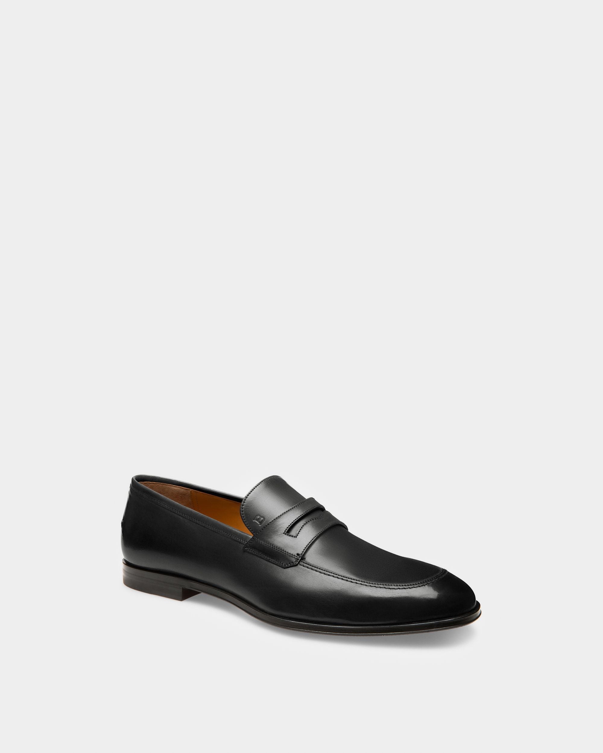 Mocasín Penny Webb De Piel De Becerro Negra Para Hombre - Hombre - Bally - 02