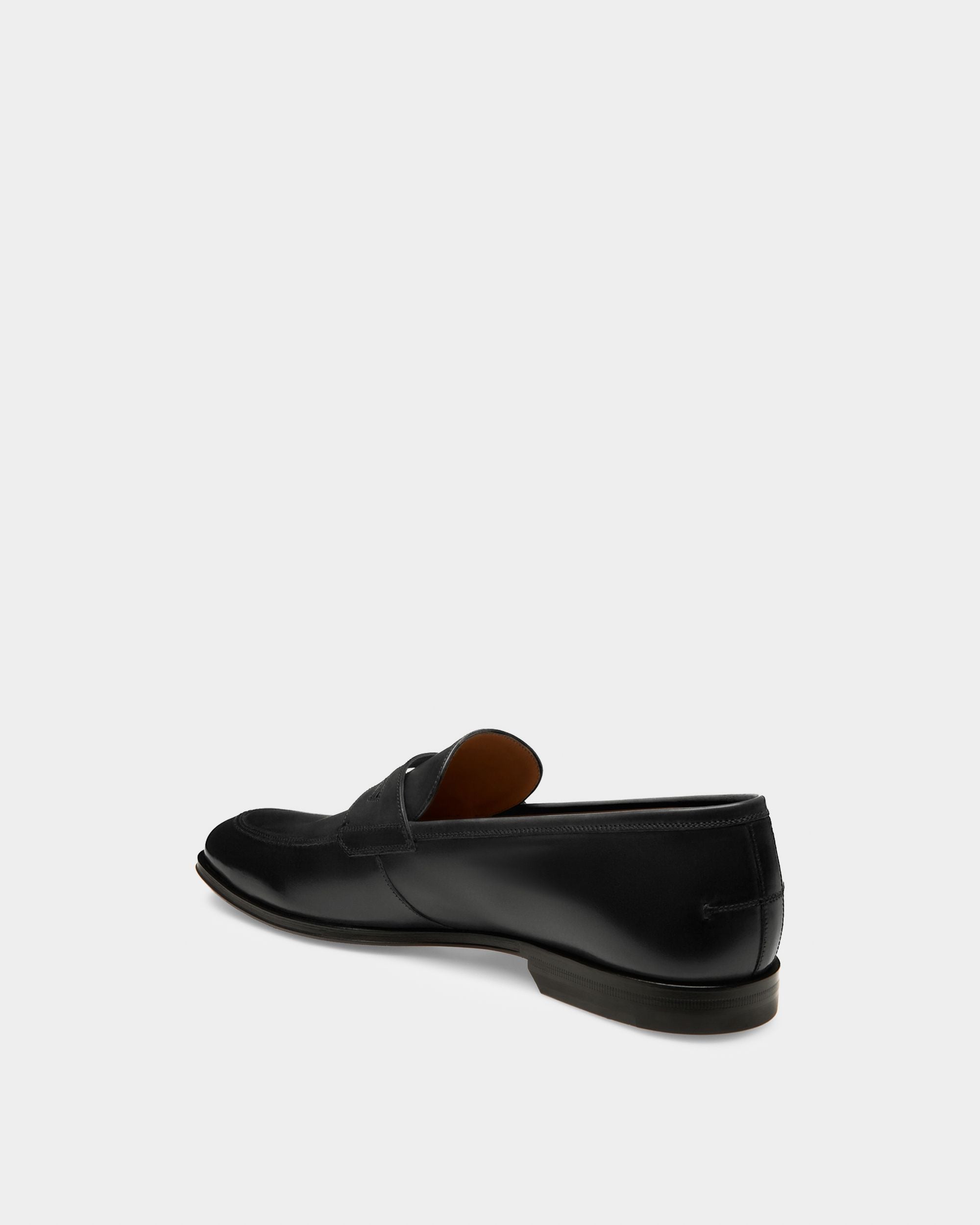 Mocasín Penny Webb De Piel De Becerro Negra Para Hombre - Hombre - Bally - 03