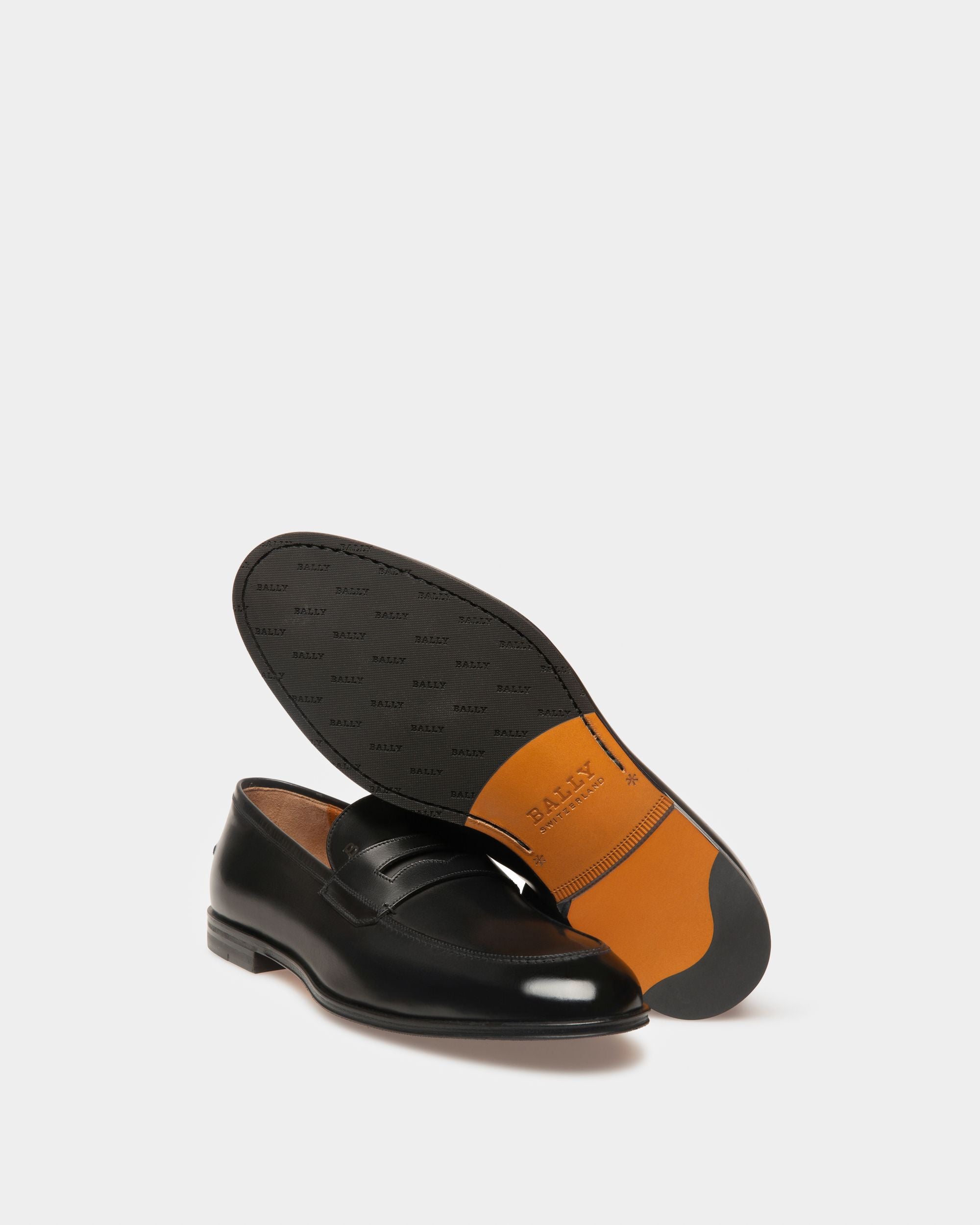 Mocasín Penny Webb De Piel De Becerro Negra Para Hombre - Hombre - Bally - 04