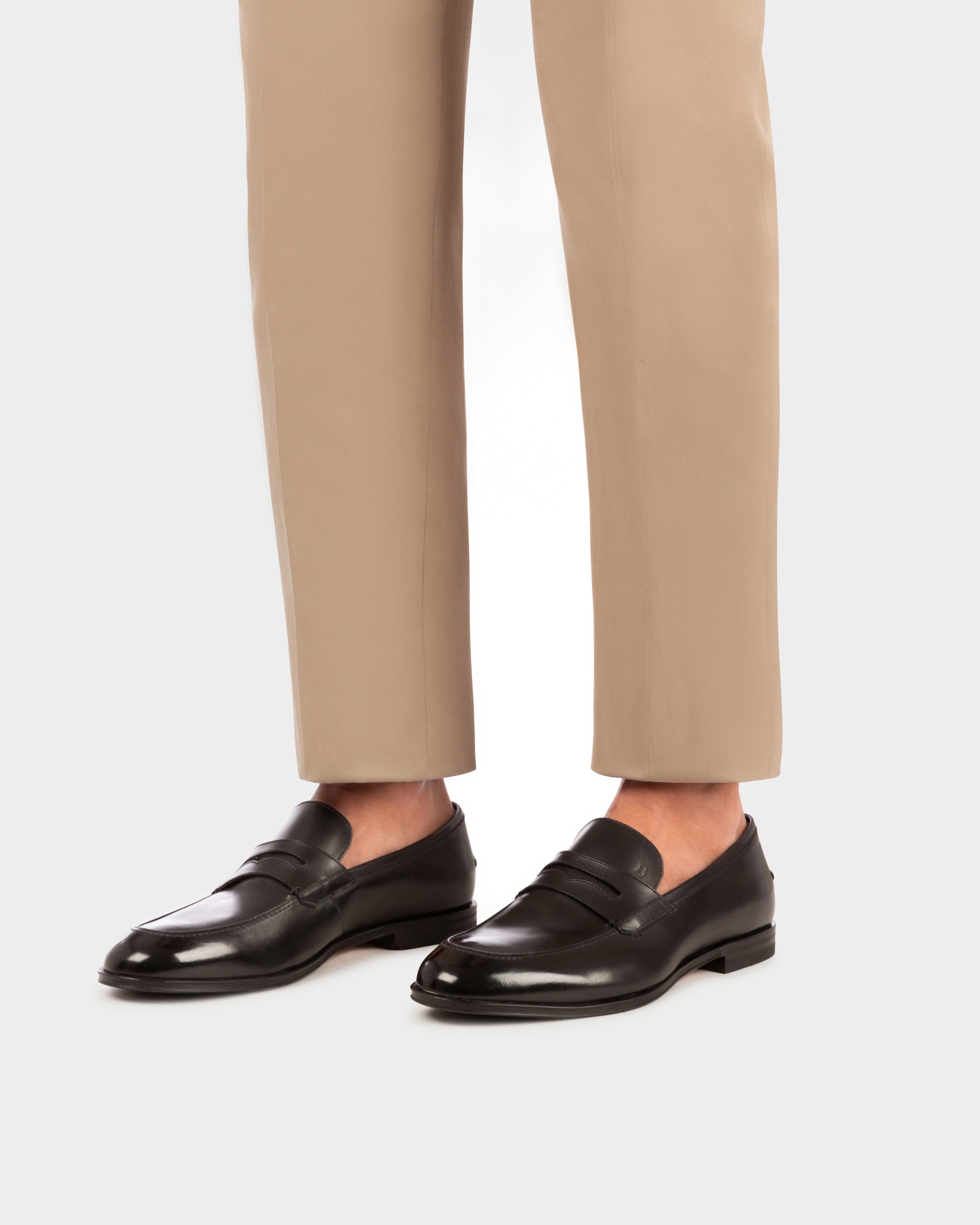 Webb Mocassins En Cuir Café - Homme - Bally - 03